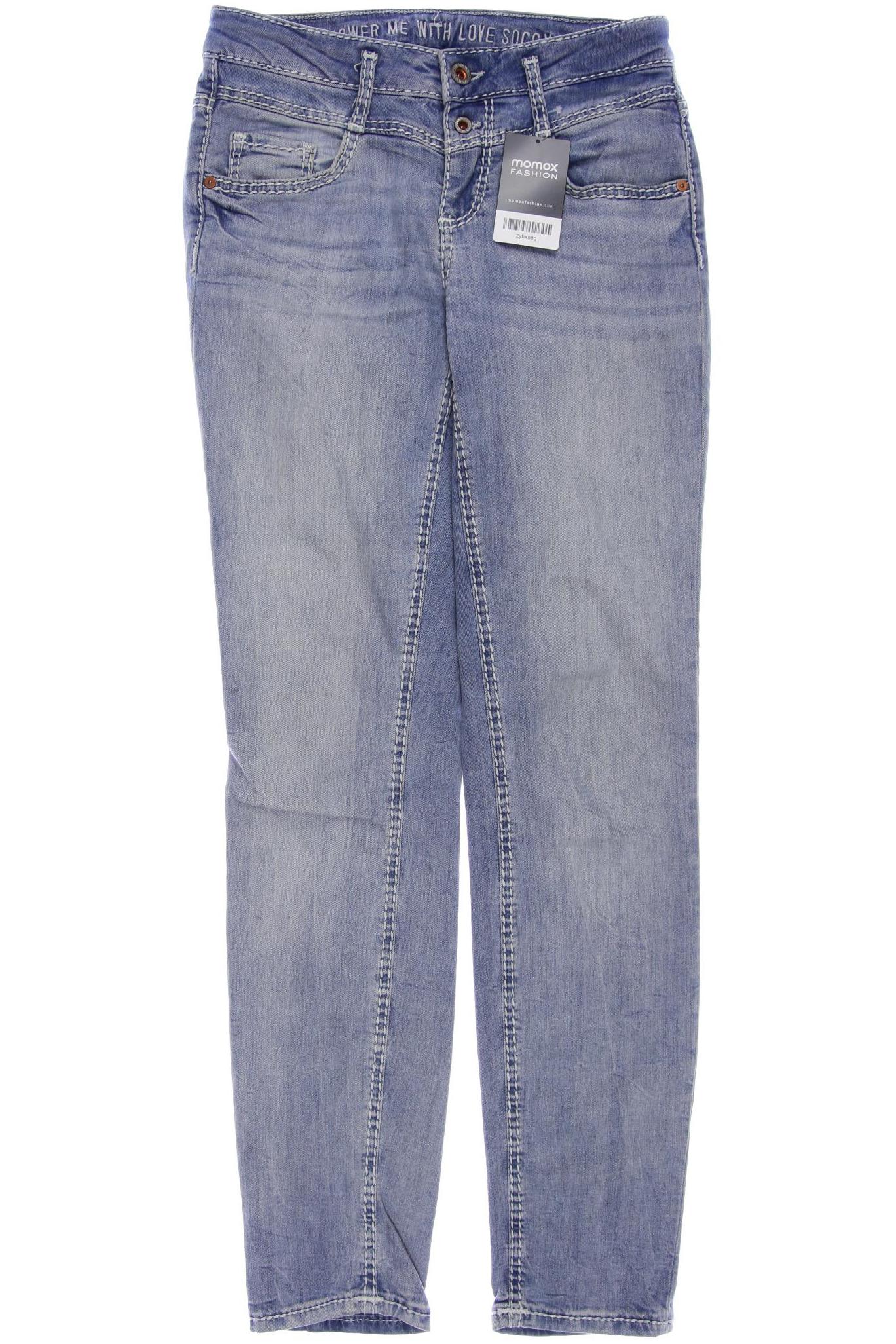 

SOCCX Damen Jeans, hellblau