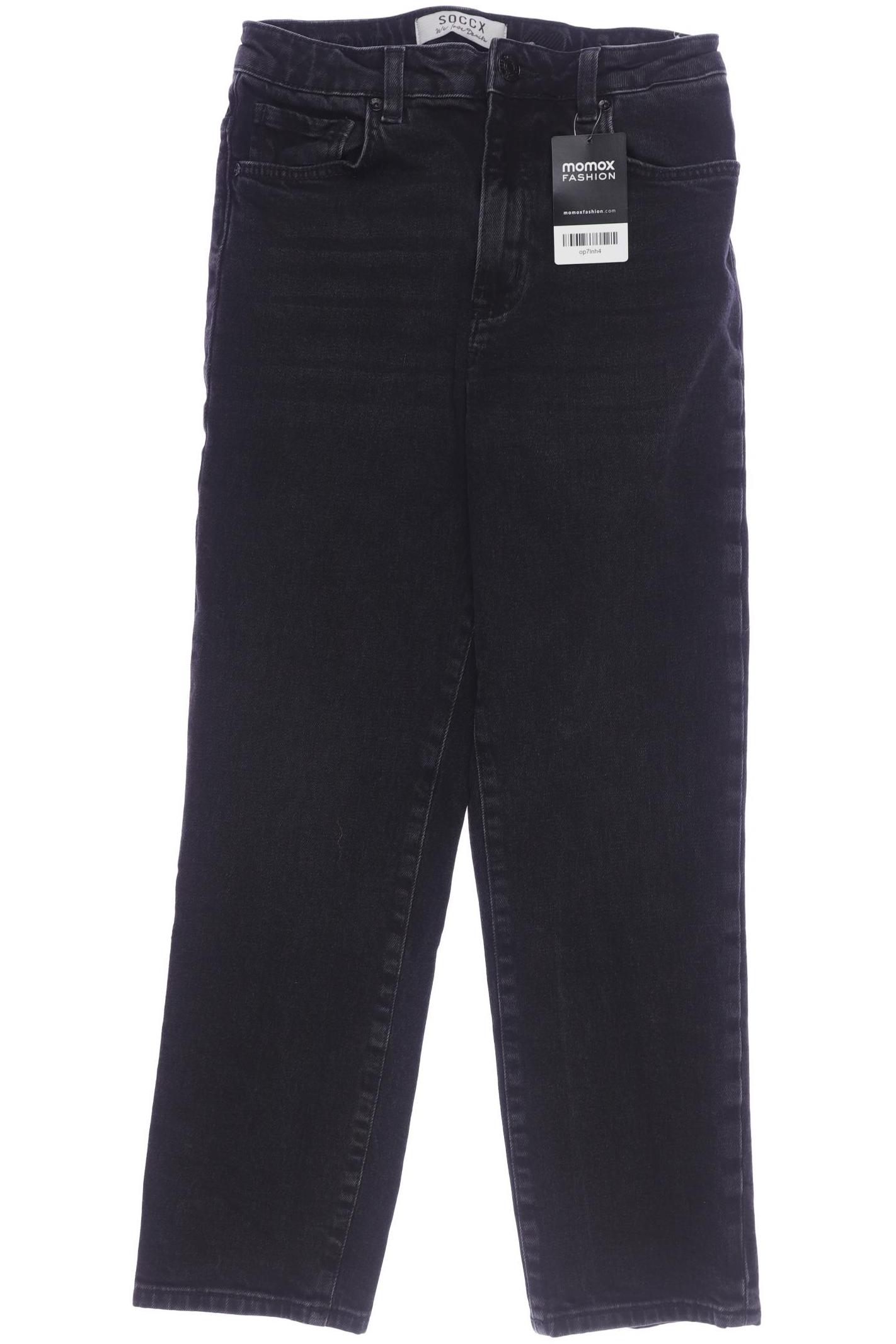 

Soccx Damen Jeans, schwarz, Gr. 28