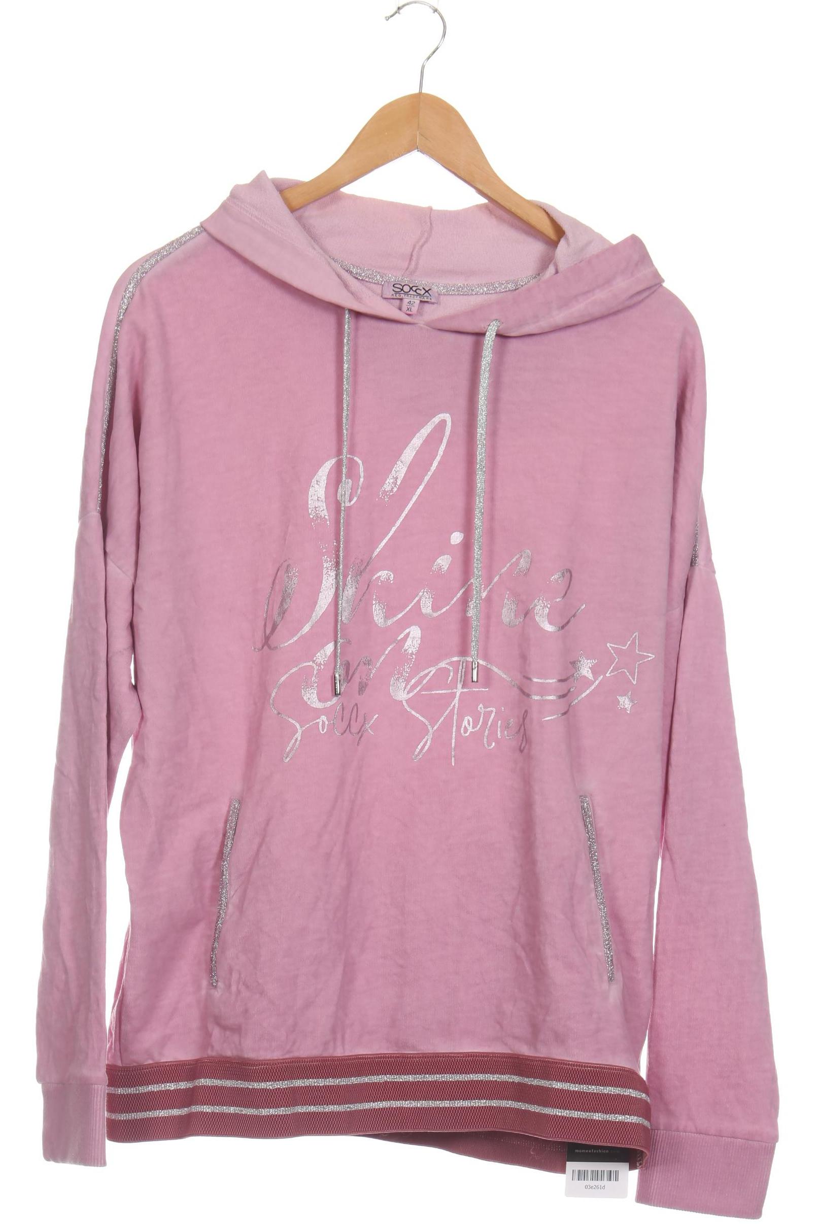 

Soccx Damen Kapuzenpullover, pink, Gr.