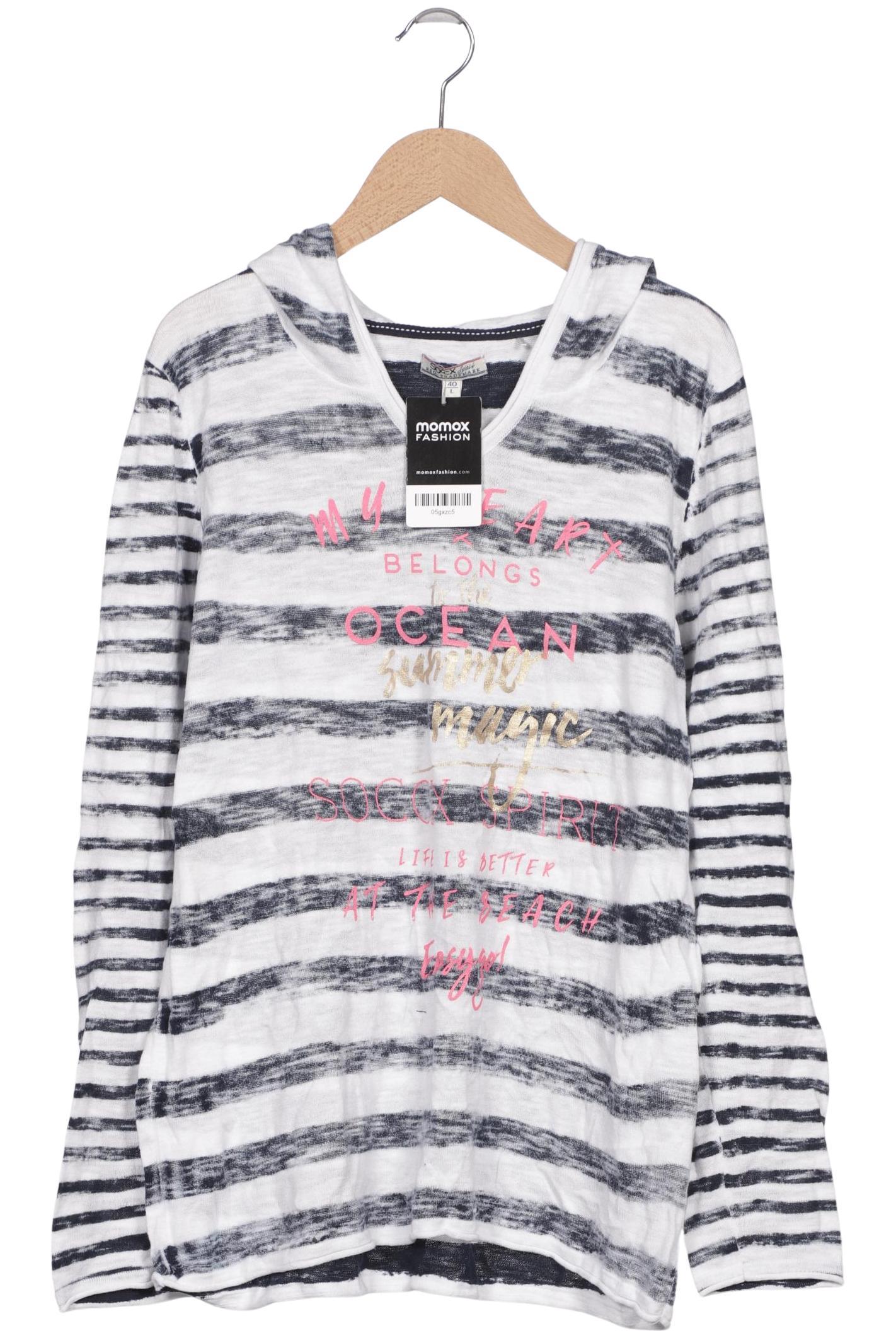 

Soccx Damen Kapuzenpullover, grau, Gr. 40