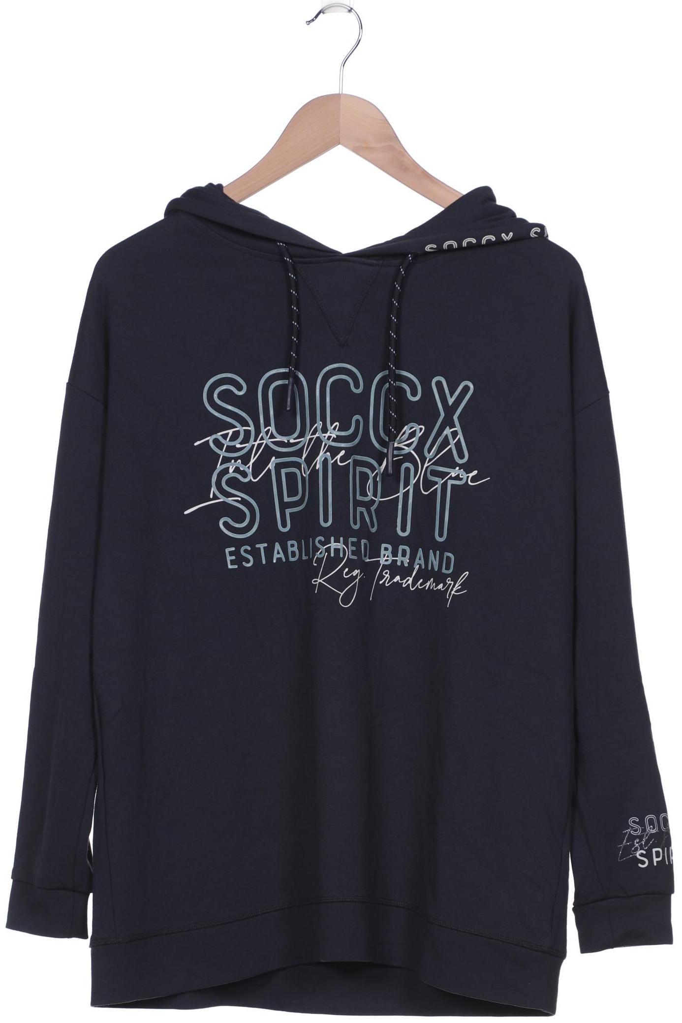 

SOCCX Damen Kapuzenpullover, marineblau