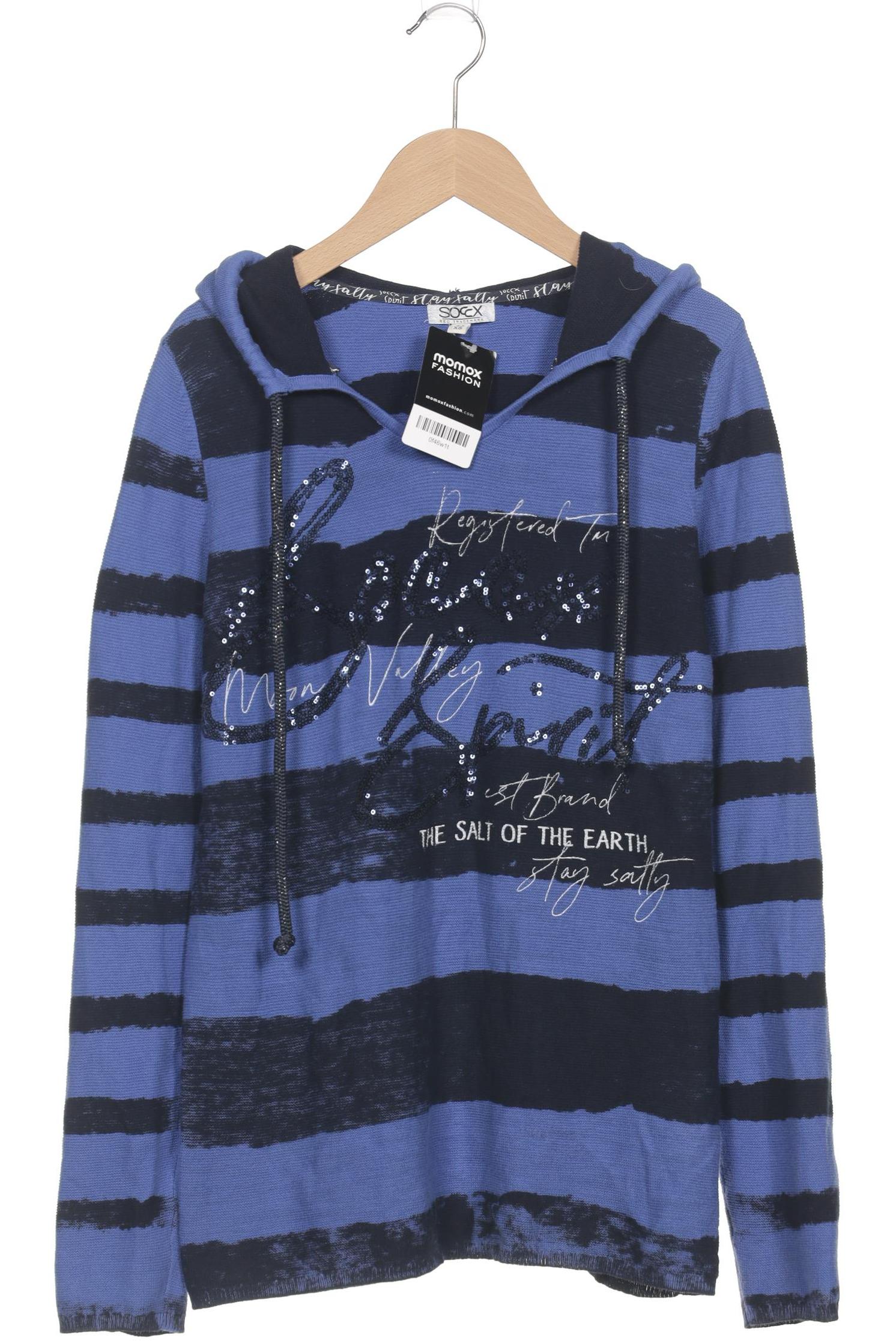

Soccx Damen Kapuzenpullover, marineblau, Gr. 34