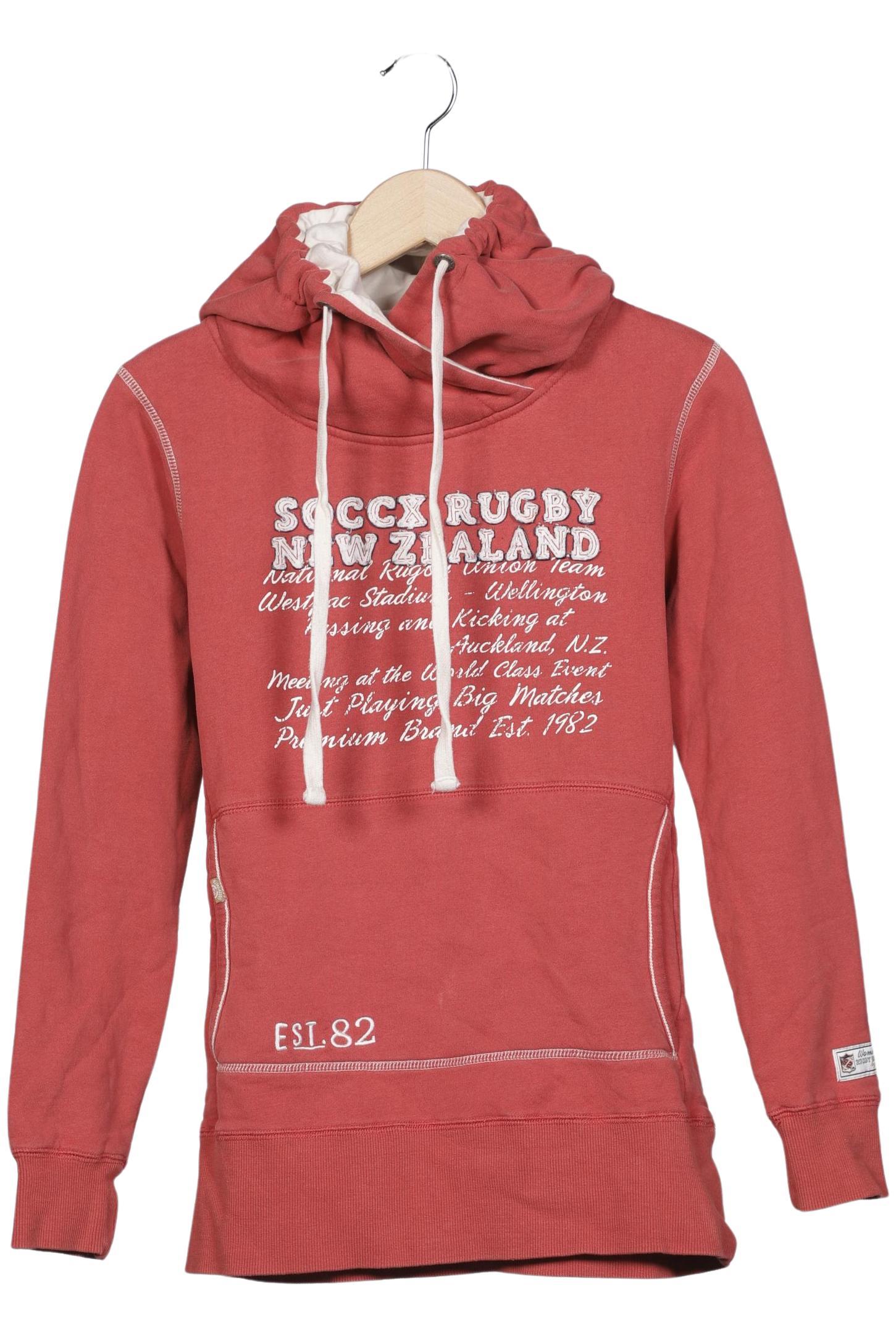 

Soccx Damen Kapuzenpullover, rot, Gr. 38