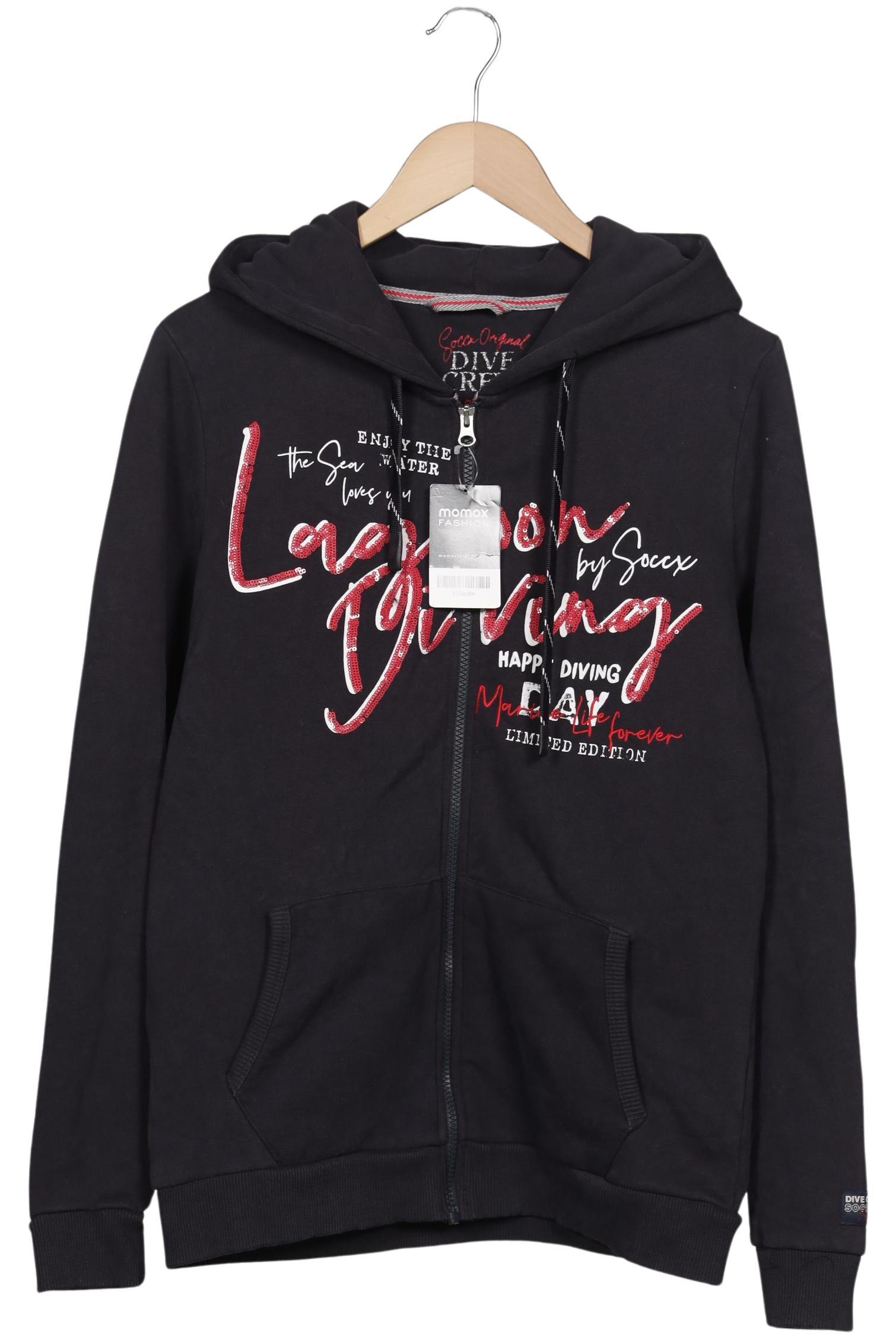 

Soccx Damen Kapuzenpullover, marineblau, Gr. 38