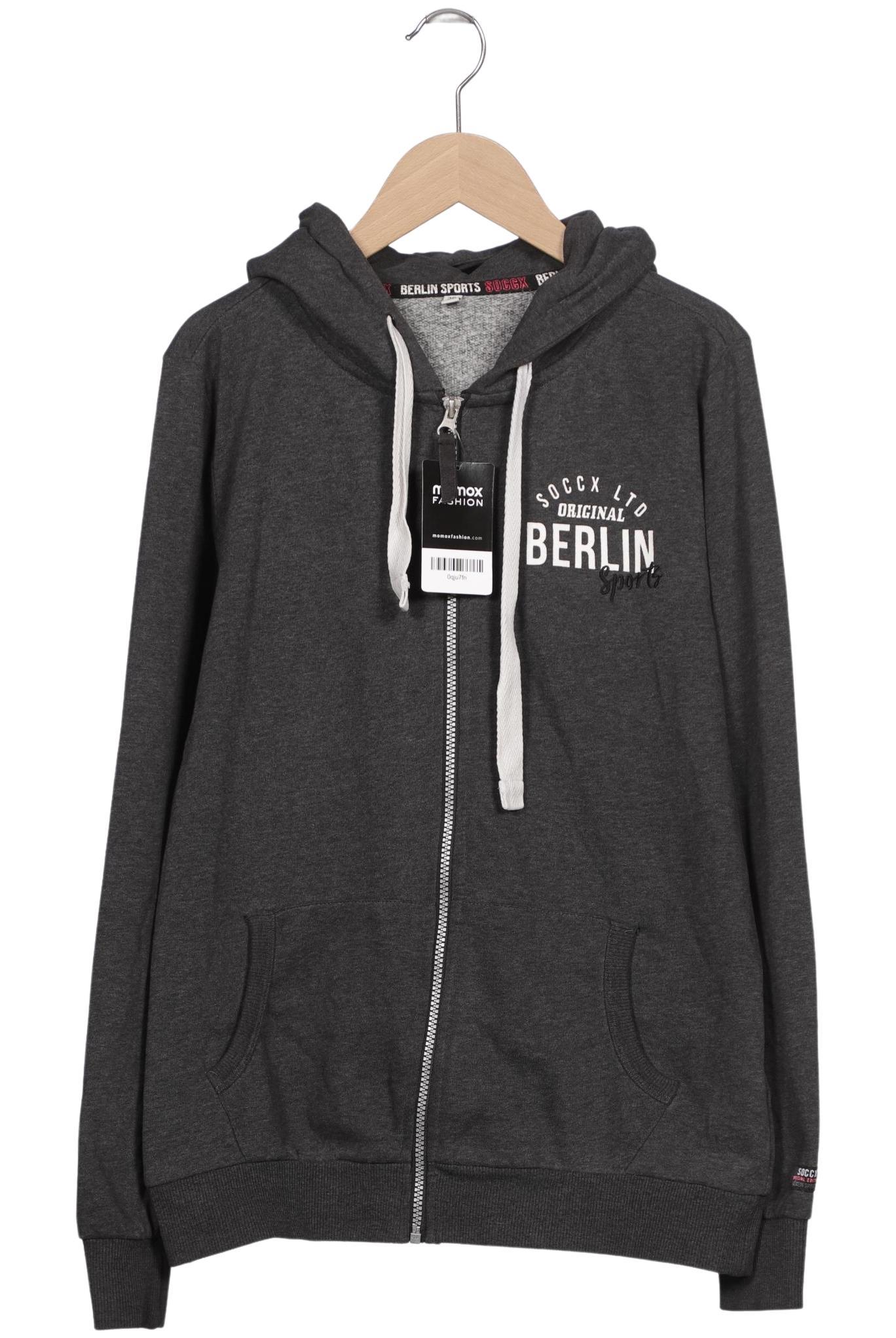 

Soccx Damen Kapuzenpullover, grau, Gr. 36