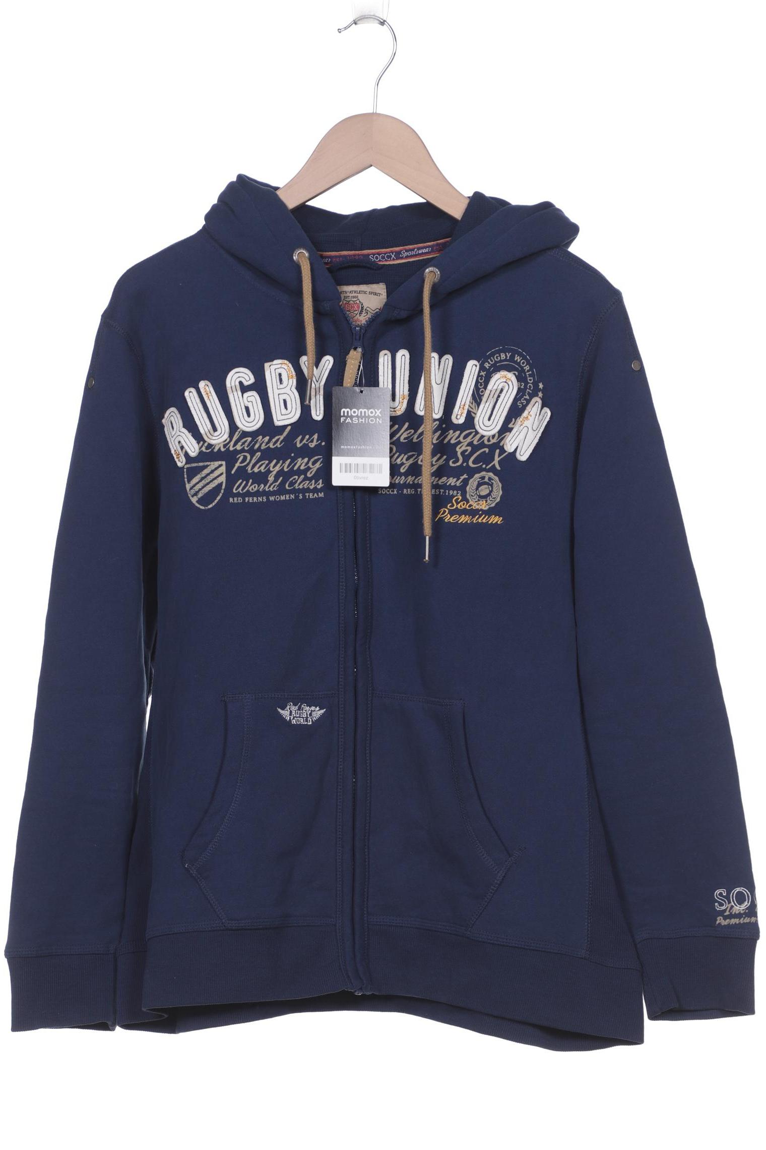 

SOCCX Damen Kapuzenpullover, blau