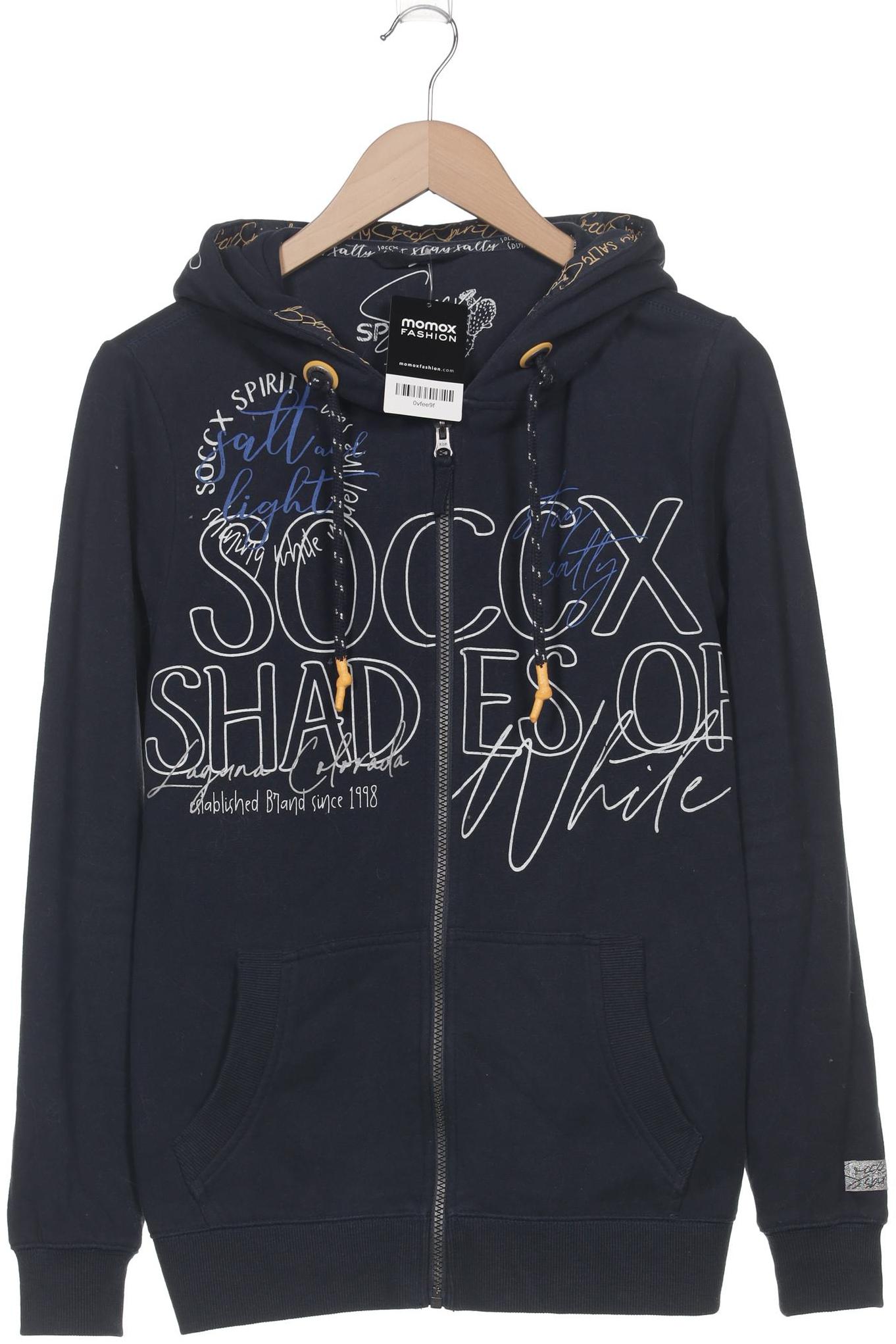 

Soccx Damen Kapuzenpullover, marineblau, Gr. 38