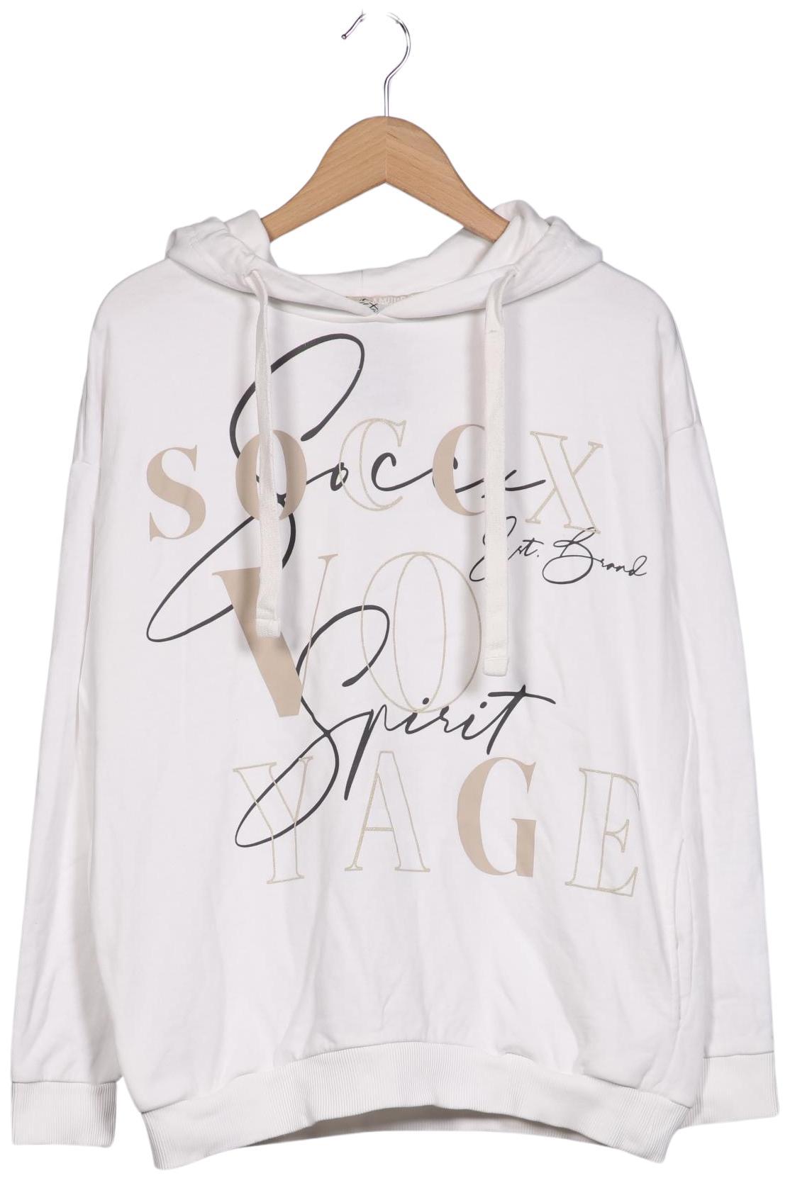 

Soccx Damen Kapuzenpullover, weiß, Gr. 36