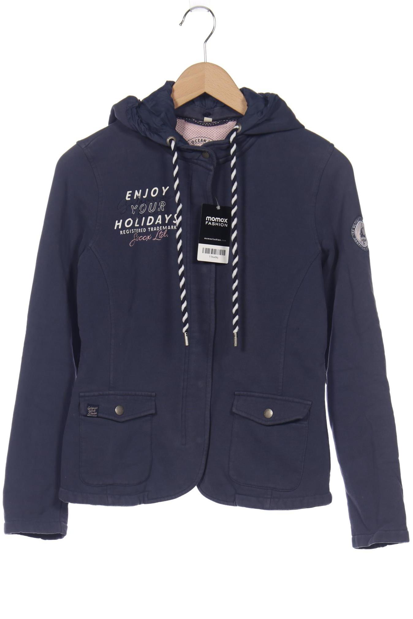 

SOCCX Damen Kapuzenpullover, blau