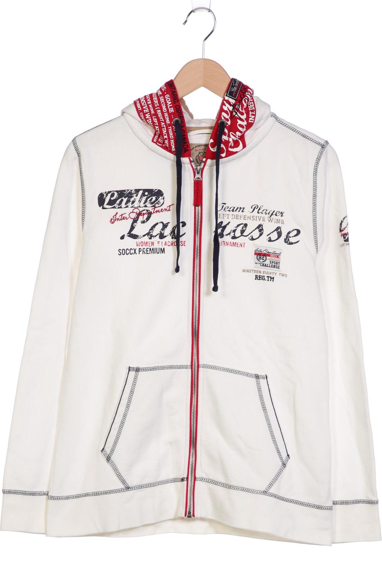 

Soccx Damen Kapuzenpullover, weiß, Gr. 40
