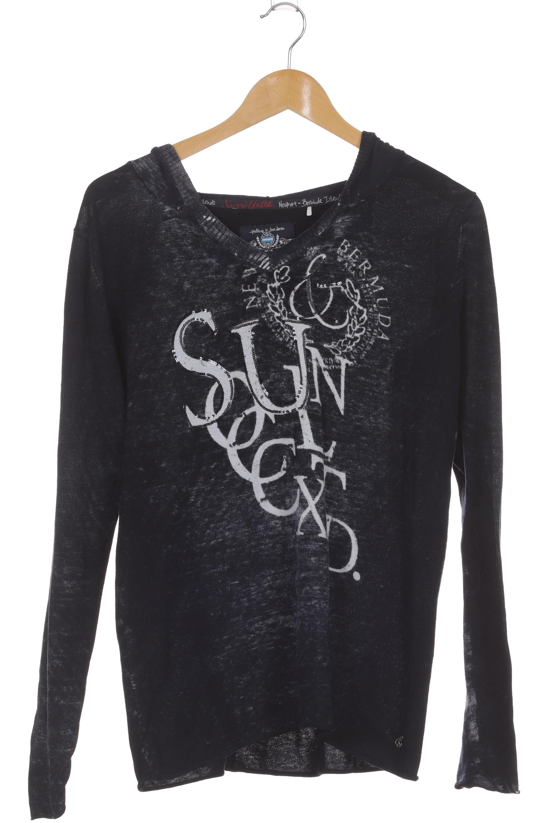 

Soccx Damen Kapuzenpullover, blau, Gr.