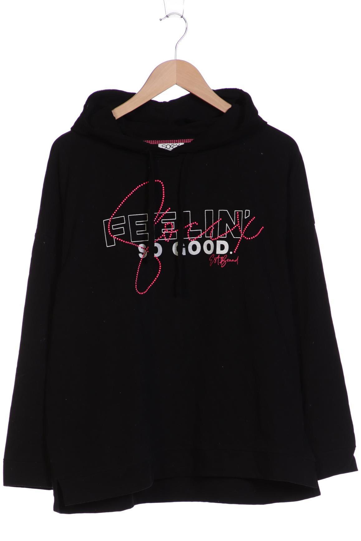 

Soccx Damen Kapuzenpullover, schwarz, Gr. 42