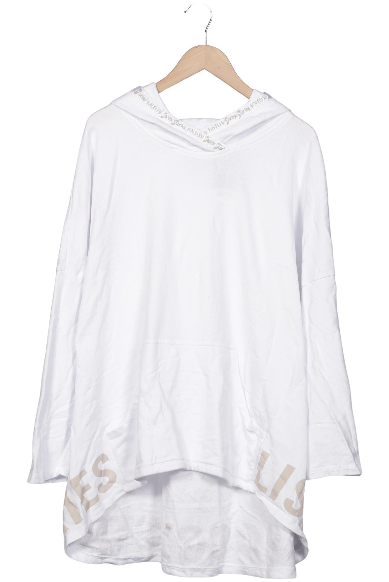 

Soccx Damen Kapuzenpullover, weiß, Gr. 48