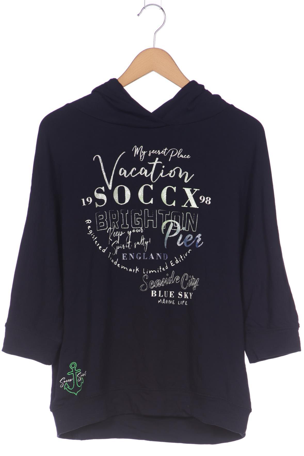 

Soccx Damen Kapuzenpullover, marineblau, Gr. 40