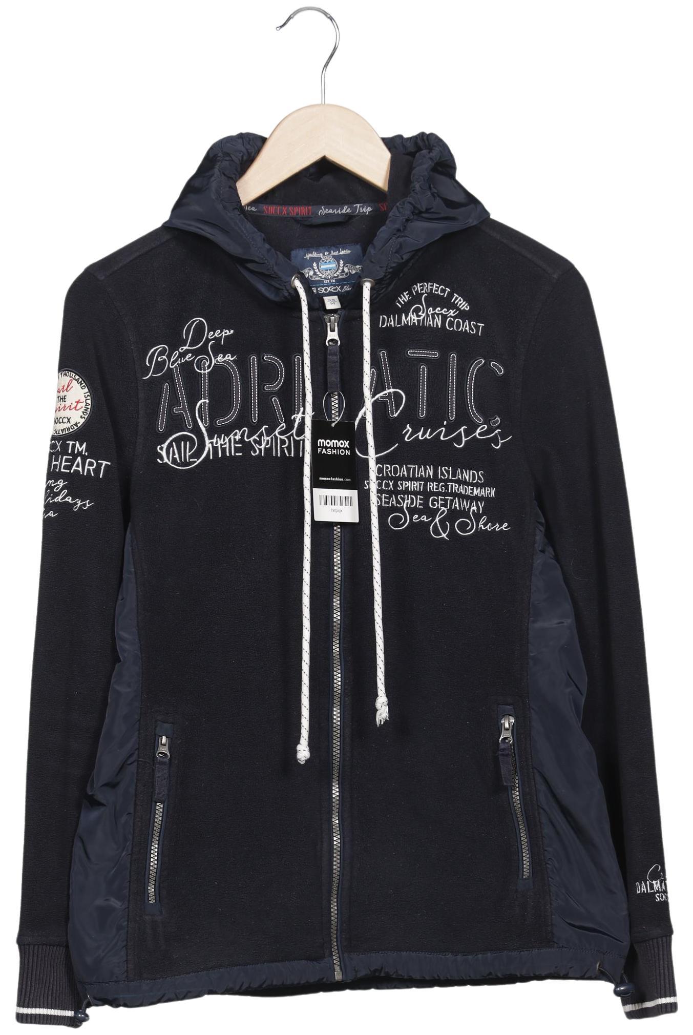 

Soccx Damen Kapuzenpullover, marineblau, Gr. 38