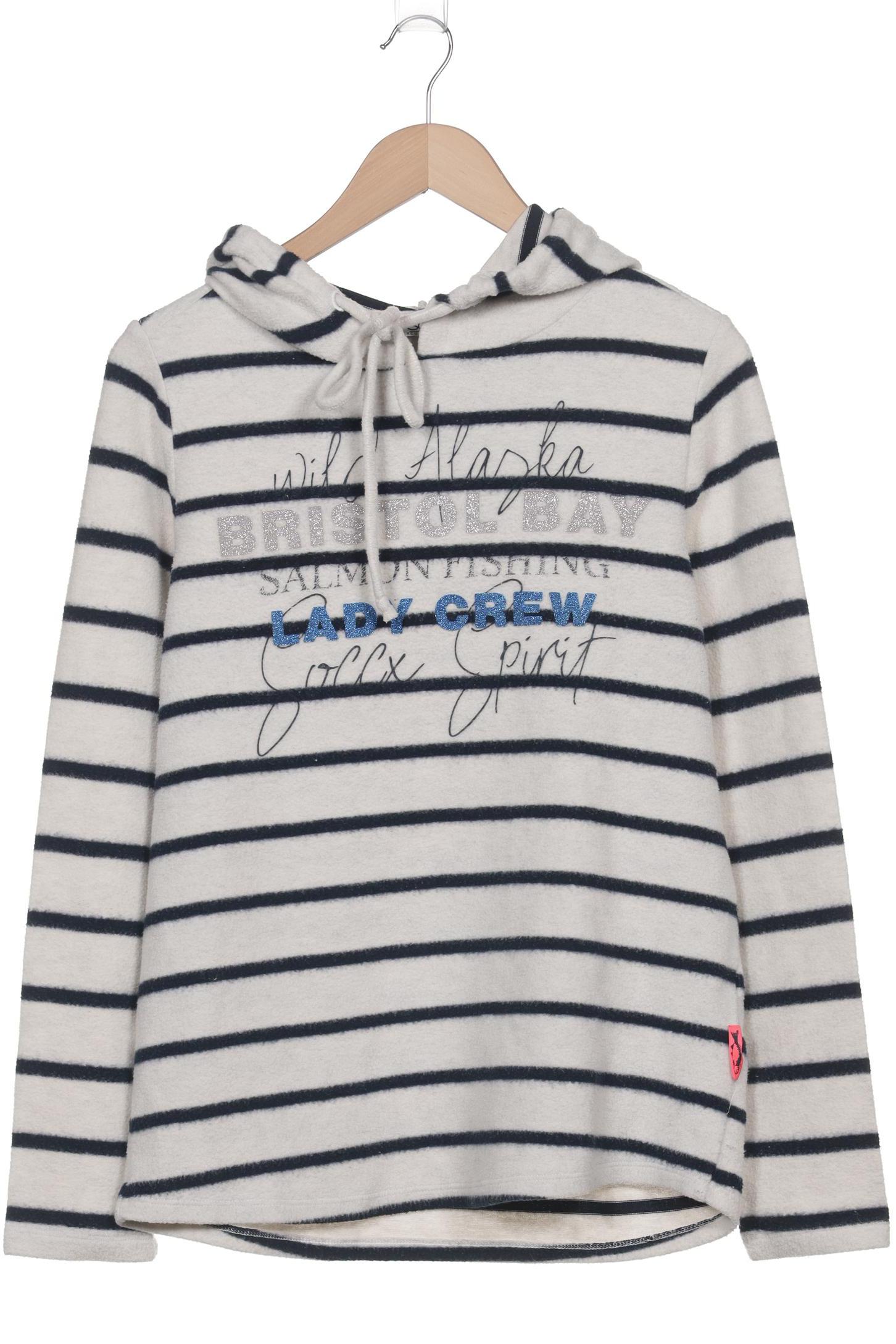 

Soccx Damen Kapuzenpullover, weiß, Gr. 38