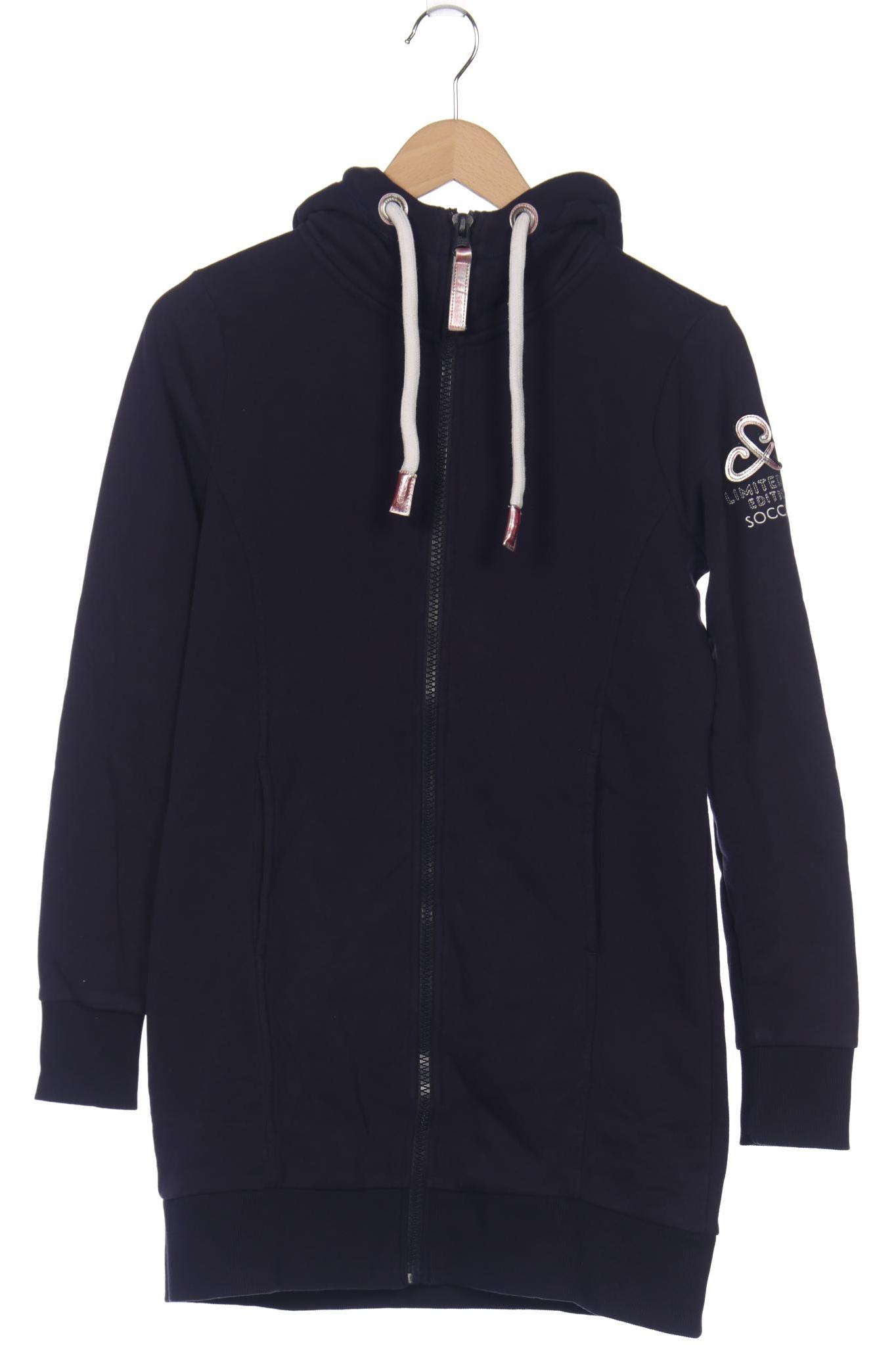 

SOCCX Damen Kapuzenpullover, marineblau