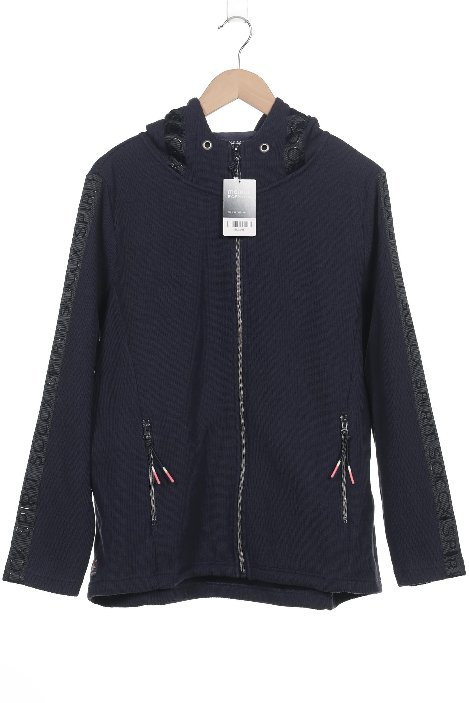 

Soccx Damen Kapuzenpullover, marineblau, Gr. 44