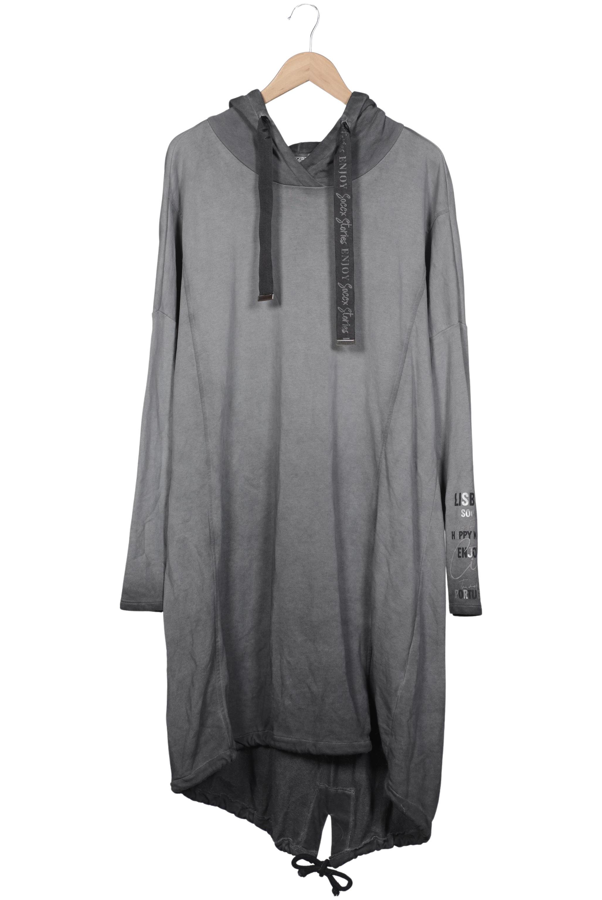 

Soccx Damen Kapuzenpullover, grau, Gr. 48