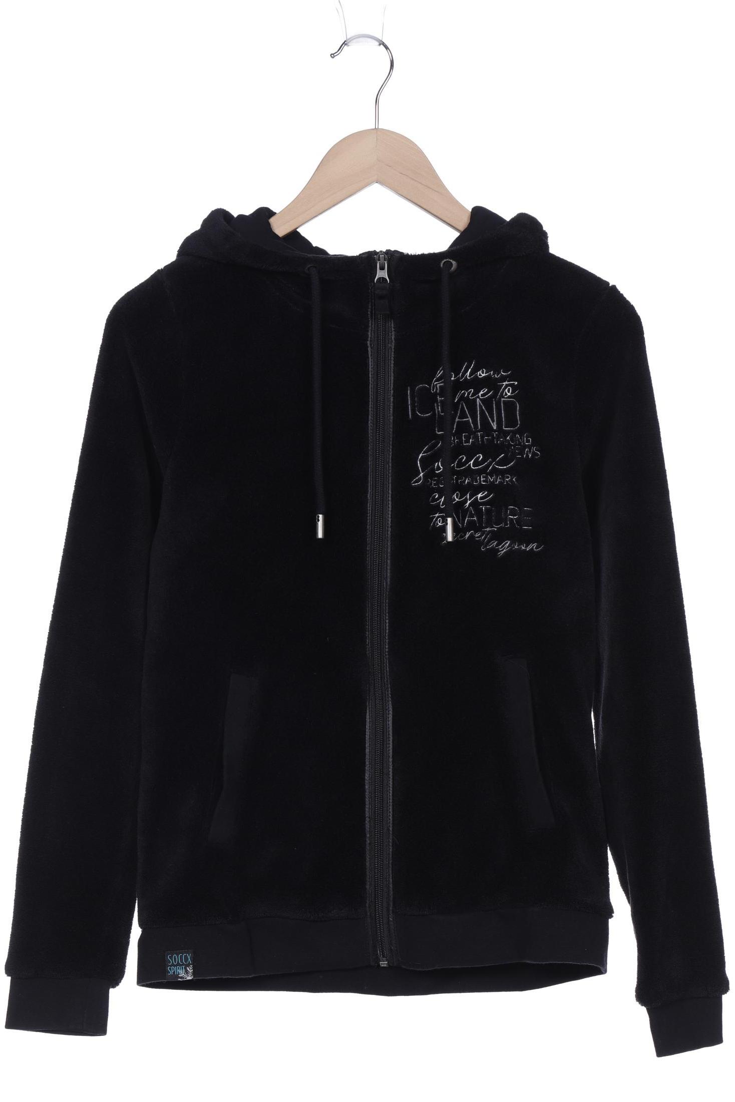 

Soccx Damen Kapuzenpullover, schwarz, Gr. 36