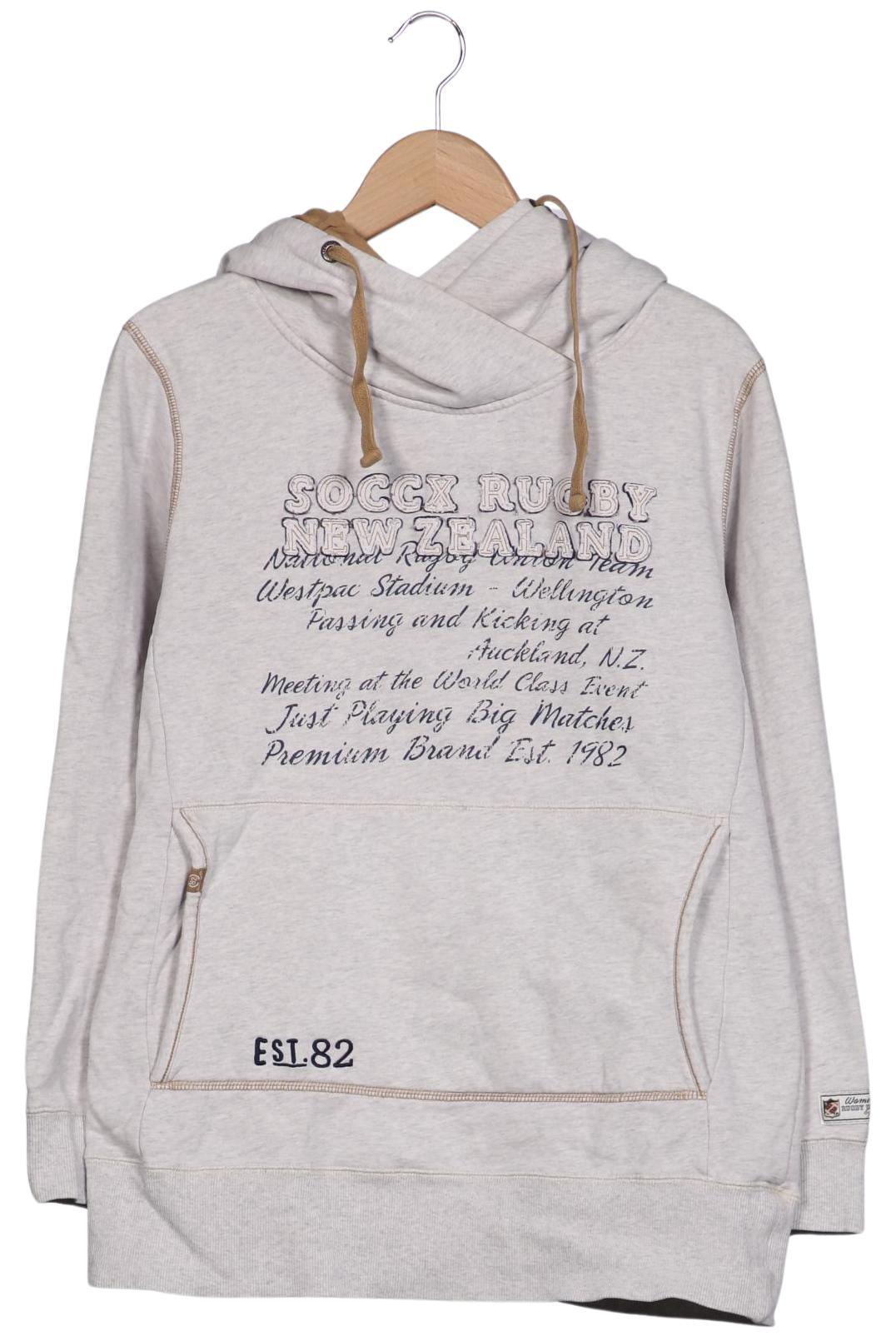 

Soccx Damen Kapuzenpullover, grau, Gr. 42