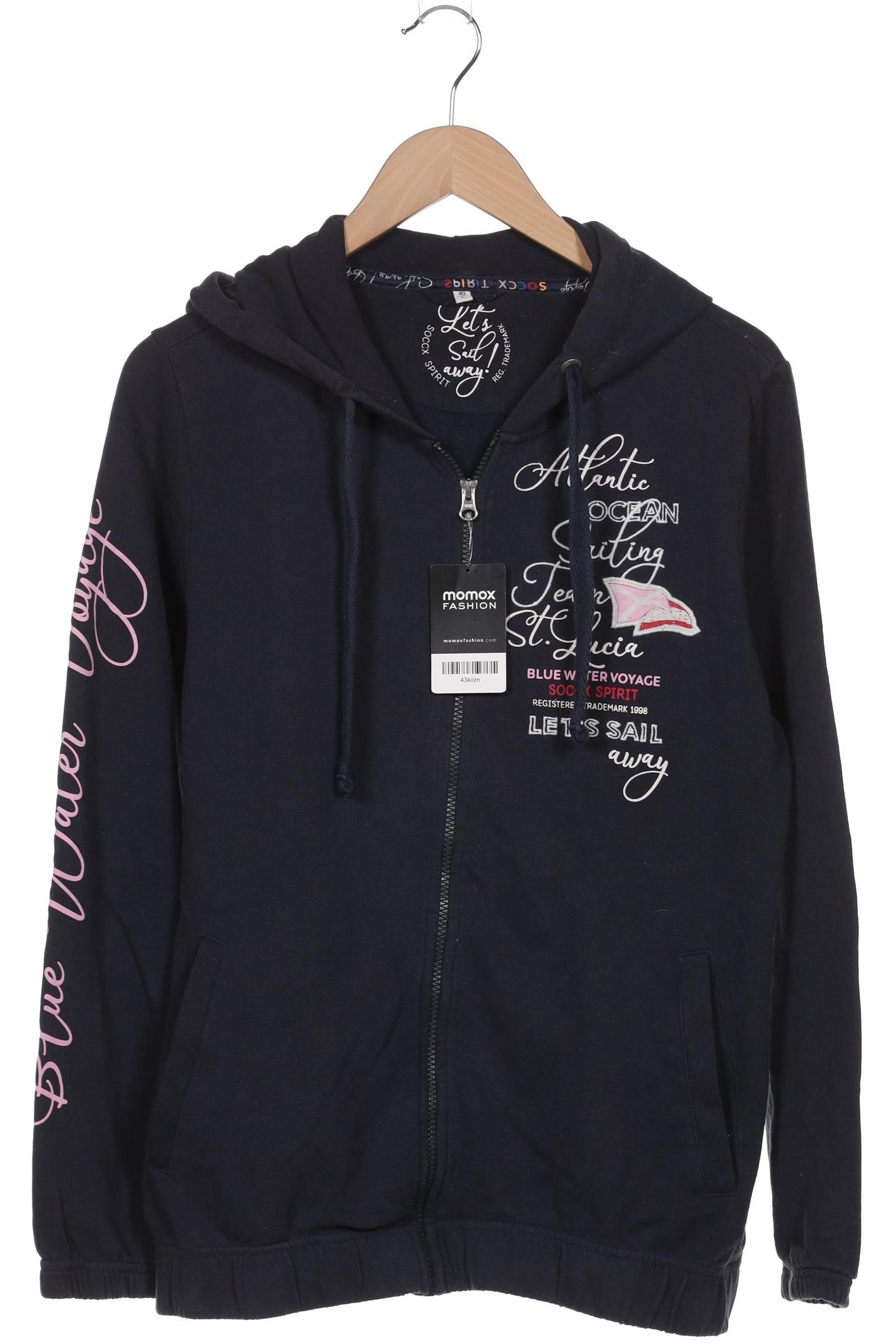 

Soccx Damen Kapuzenpullover, marineblau, Gr. 40