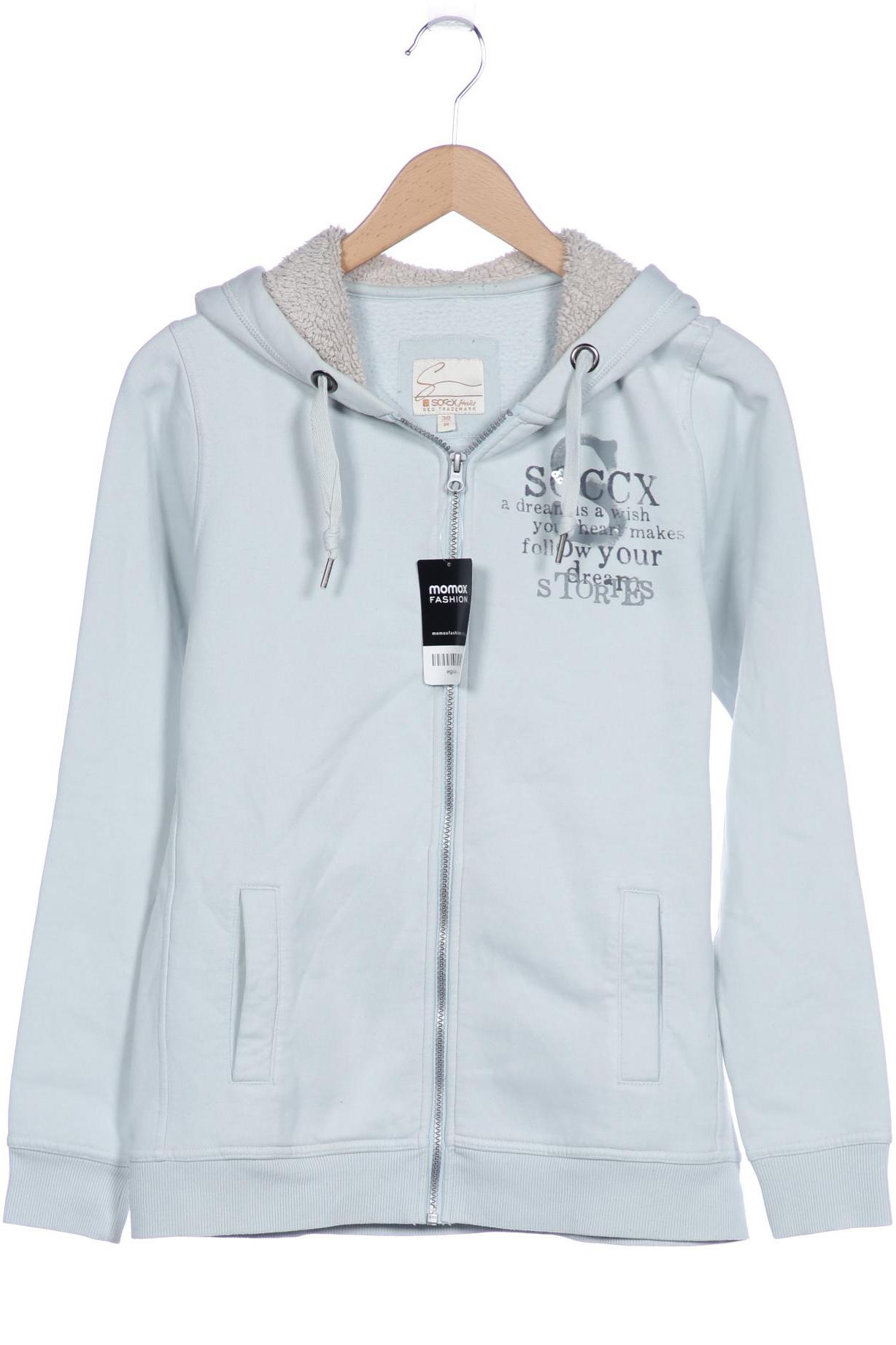 

SOCCX Damen Kapuzenpullover, hellblau
