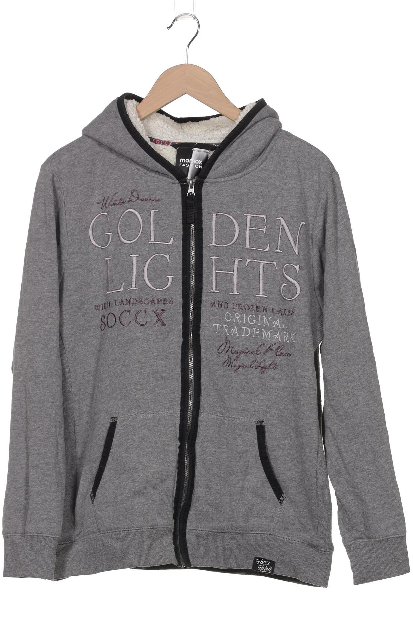 

Soccx Damen Kapuzenpullover, grau, Gr. 42