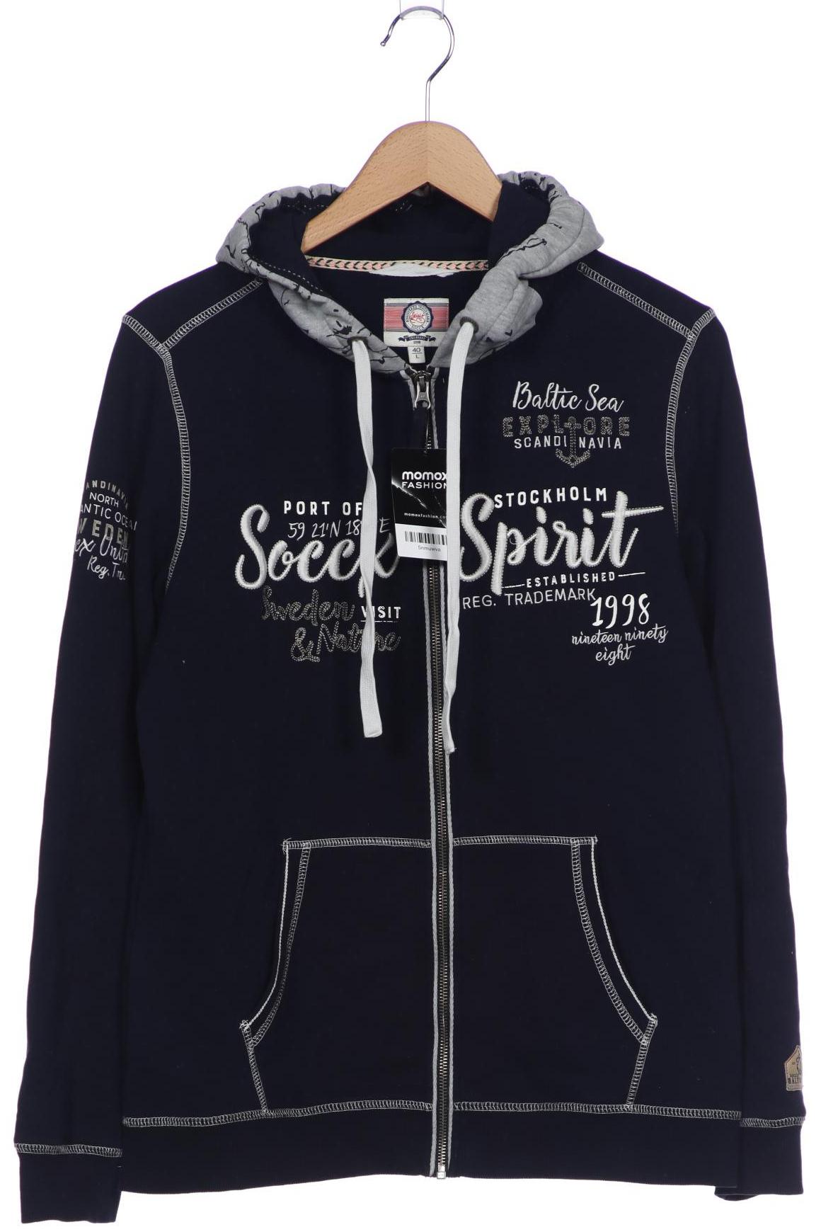 

Soccx Damen Kapuzenpullover, marineblau, Gr. 40