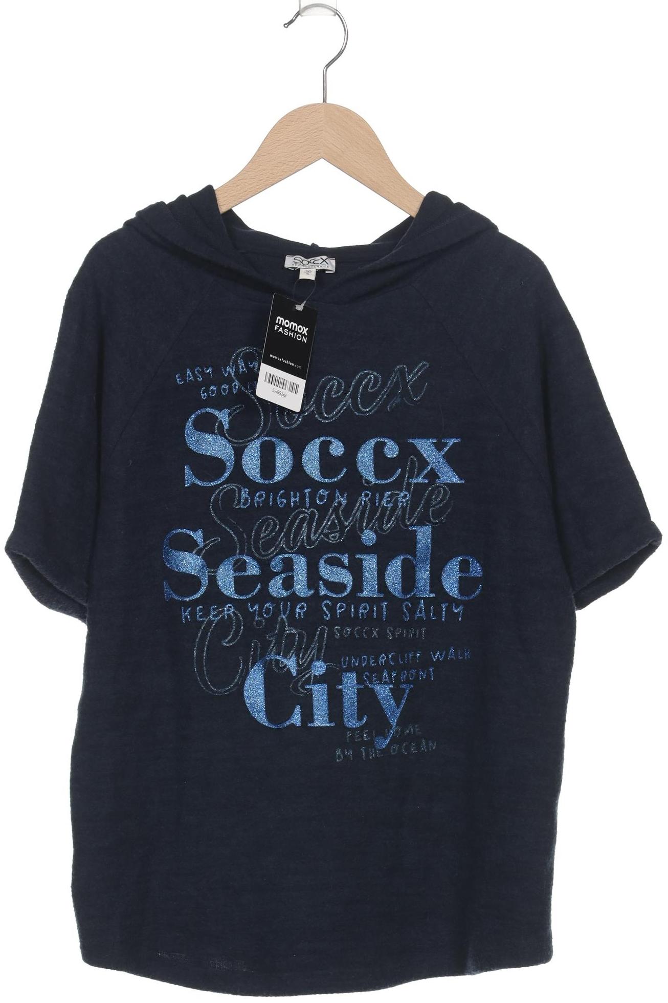 

Soccx Damen Kapuzenpullover, marineblau, Gr. 36