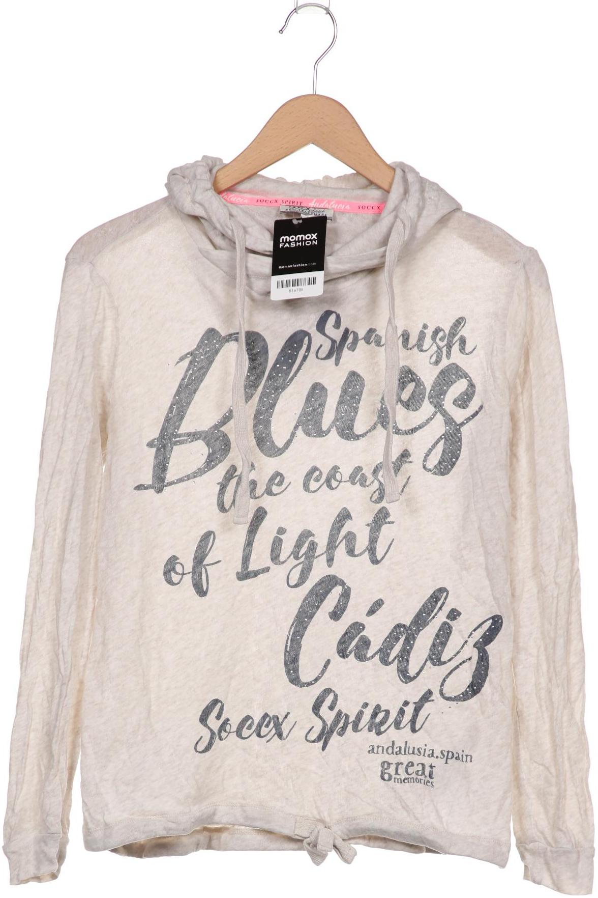 

SOCCX Damen Kapuzenpullover, beige