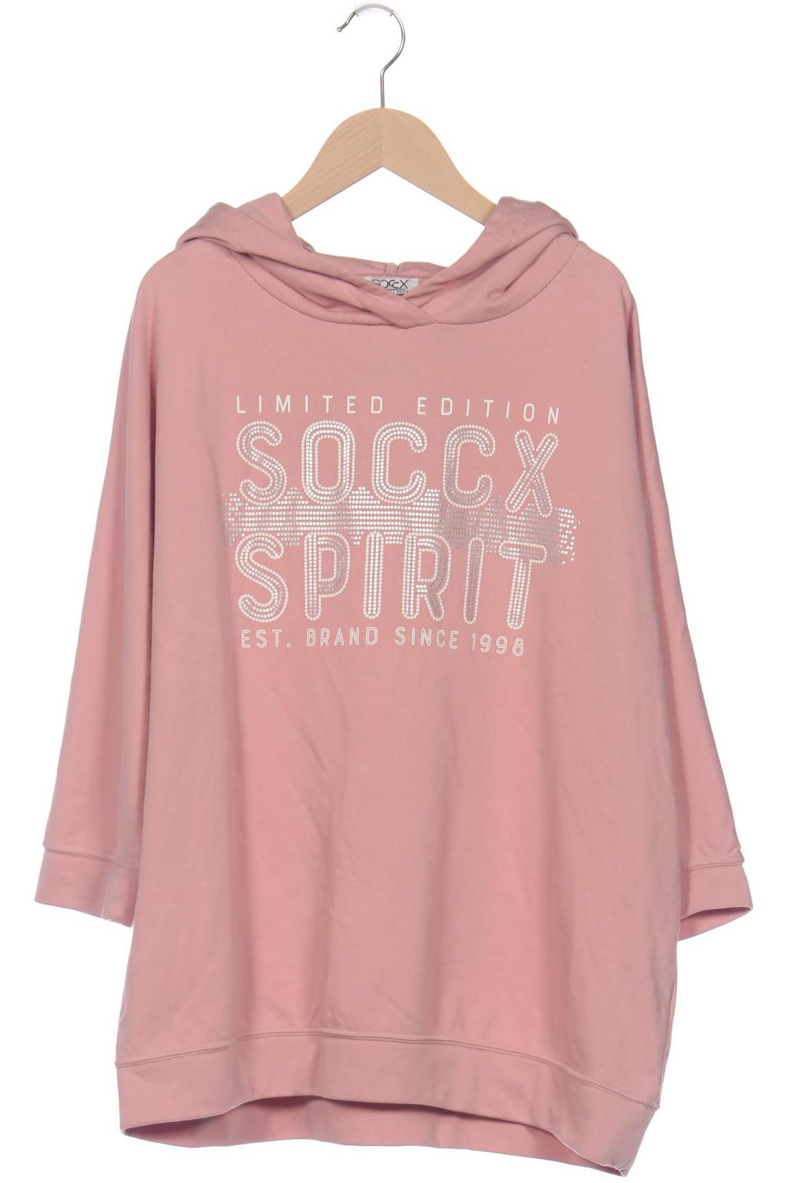 

Soccx Damen Kapuzenpullover, pink, Gr. 42