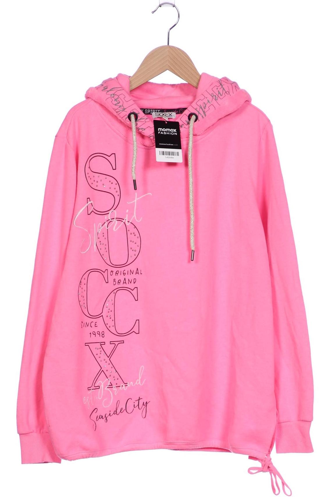 

Soccx Damen Kapuzenpullover, pink, Gr. 42