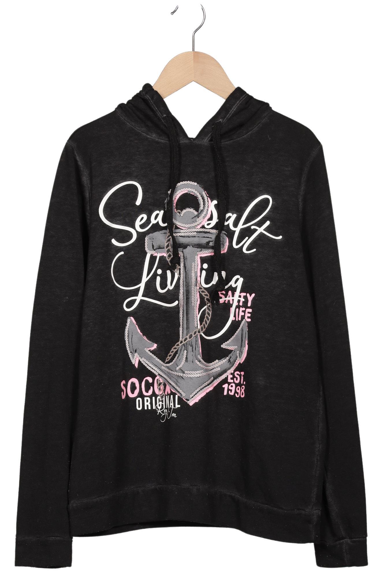 

Soccx Damen Kapuzenpullover, grau, Gr. 36