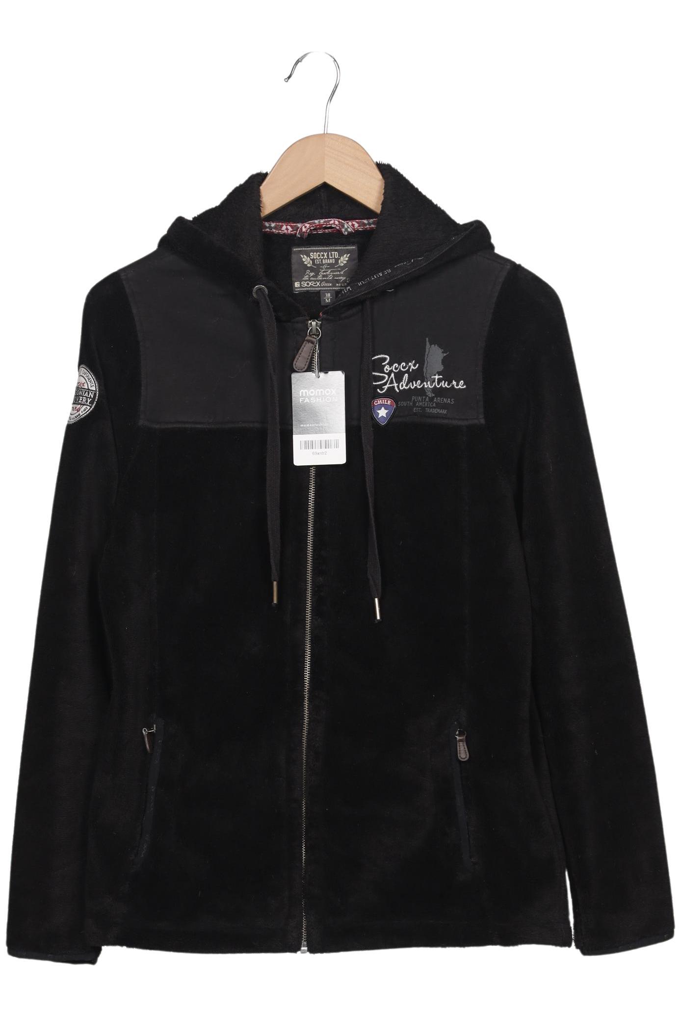 

Soccx Damen Kapuzenpullover, schwarz, Gr. 38