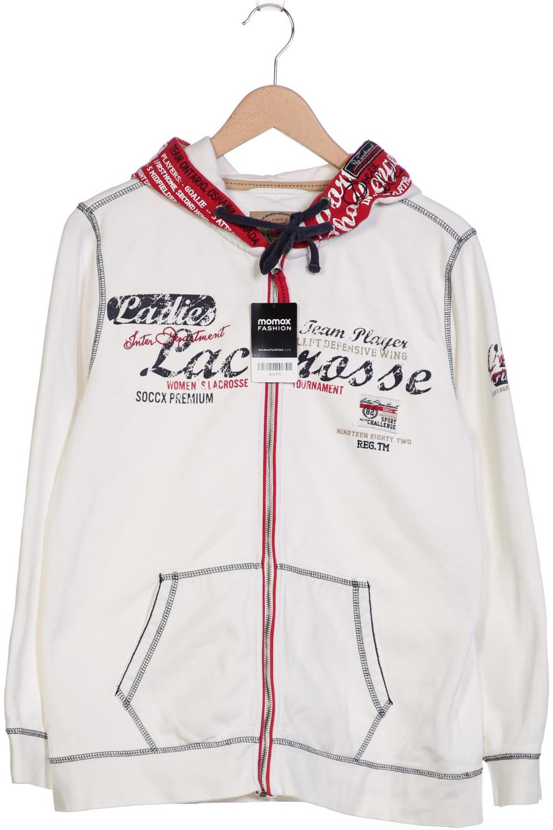 

Soccx Damen Kapuzenpullover, weiß, Gr. 42