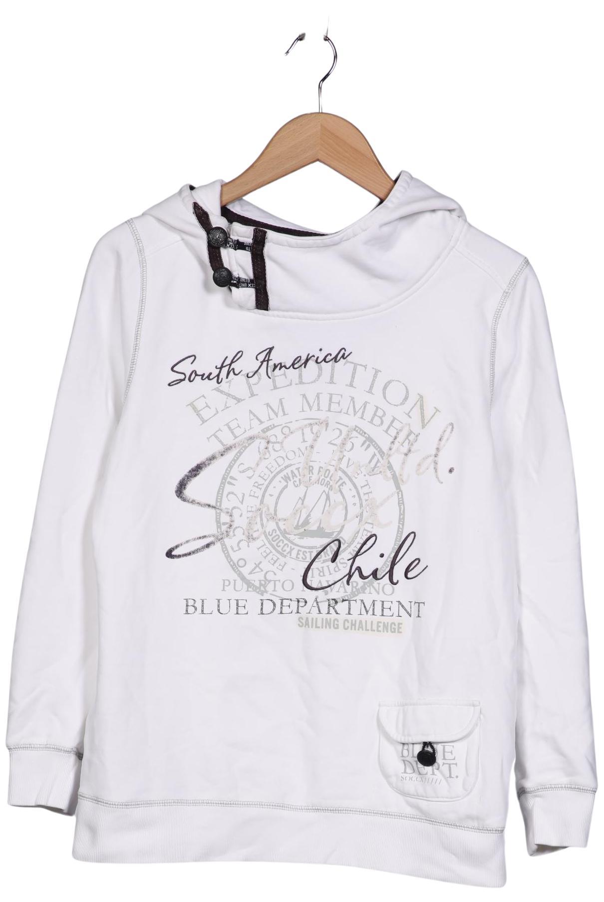 

Soccx Damen Kapuzenpullover, weiß, Gr. 40