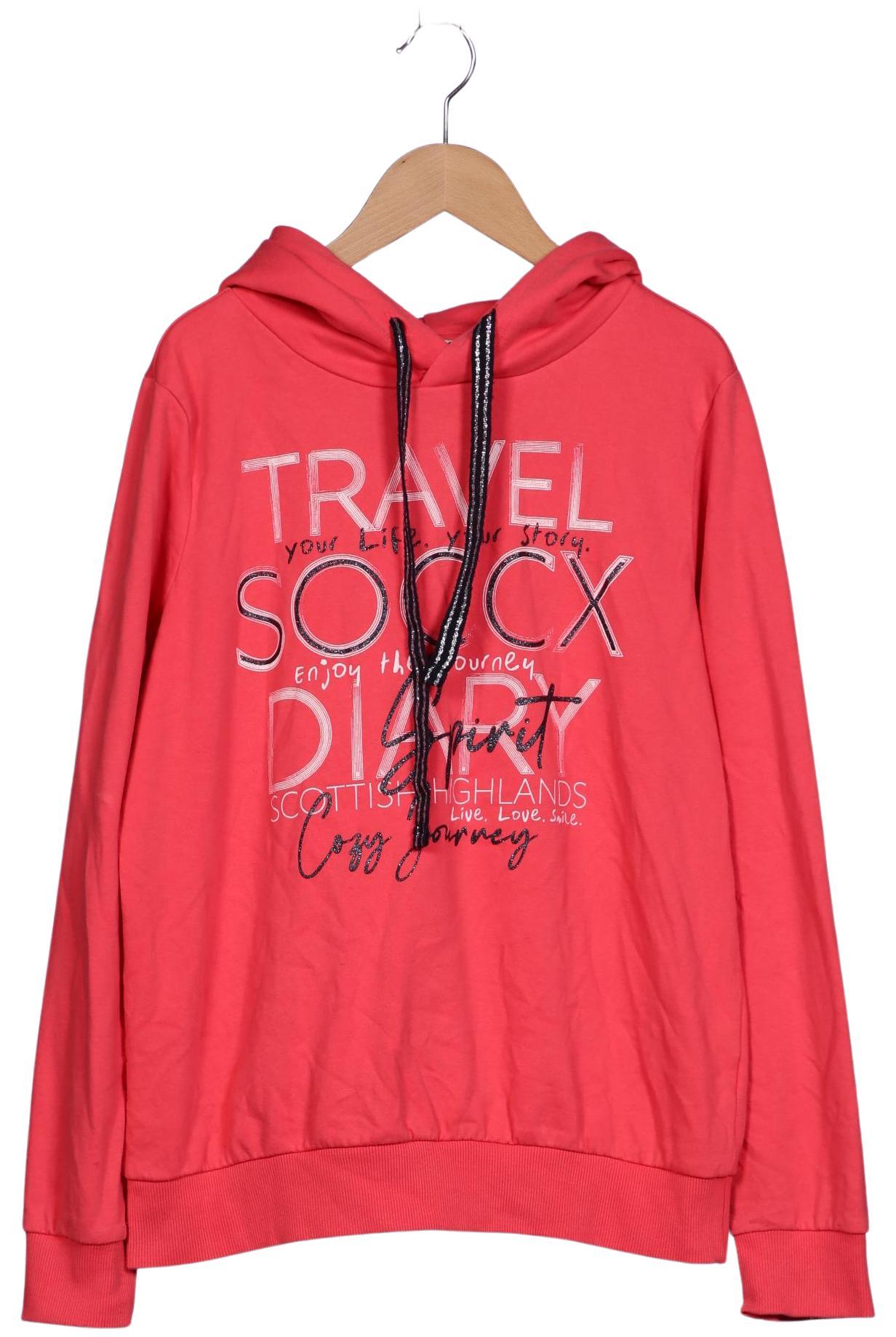 

Soccx Damen Kapuzenpullover, rot, Gr. 38