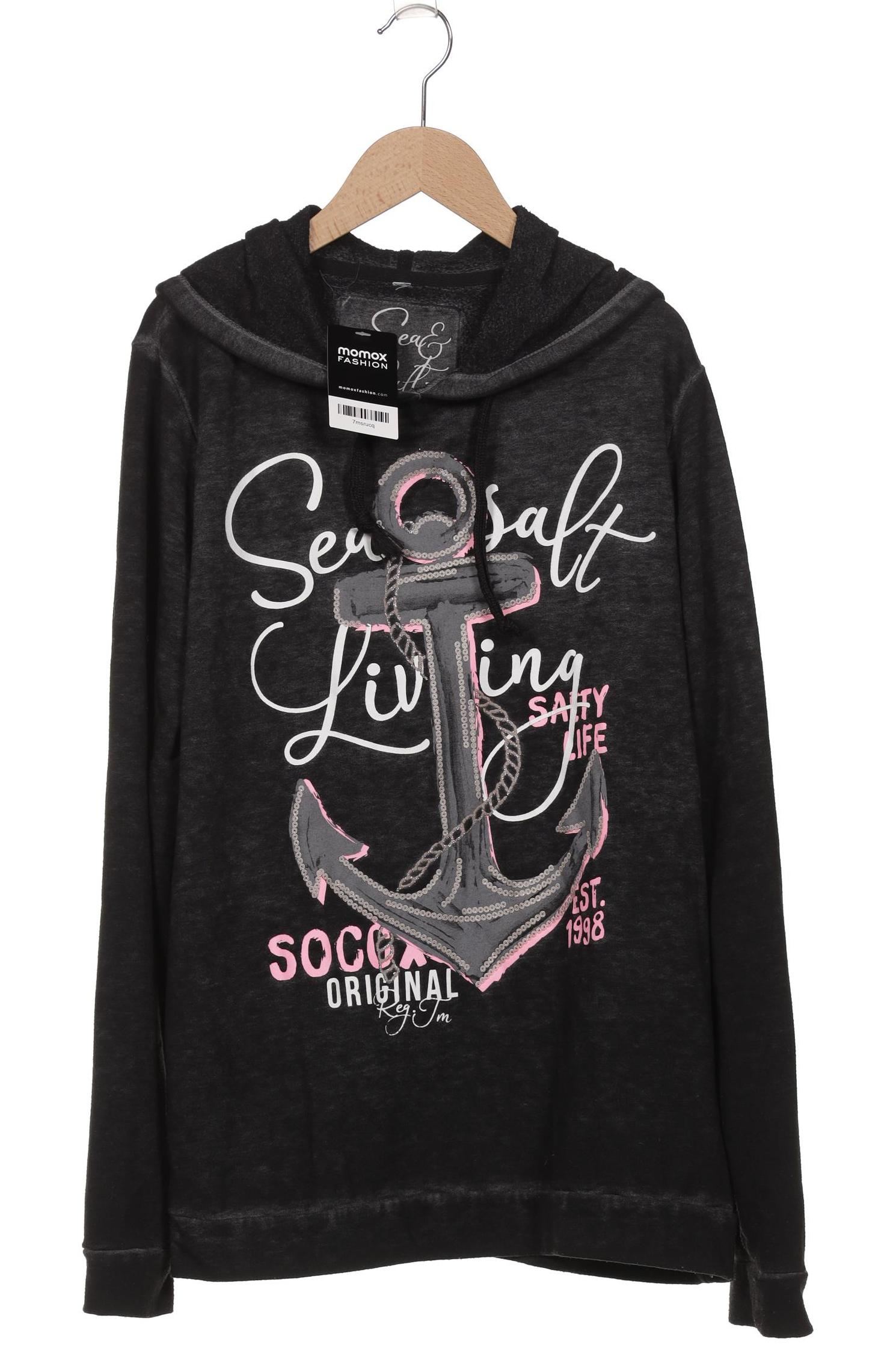 

Soccx Damen Kapuzenpullover, schwarz, Gr. 42