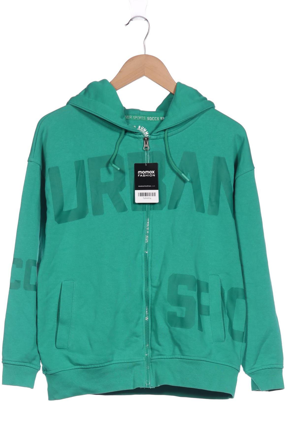 

Soccx Damen Kapuzenpullover, grün, Gr. 36