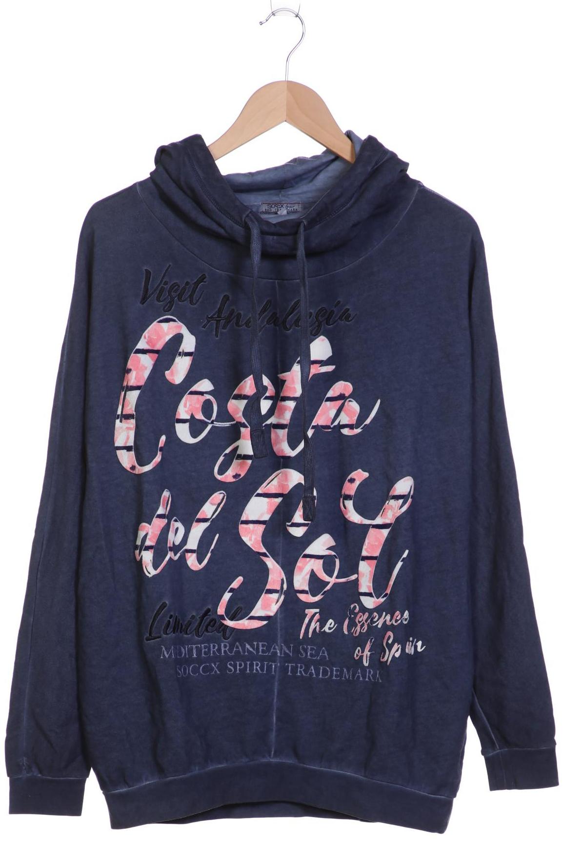 

Soccx Damen Kapuzenpullover, marineblau, Gr. 40