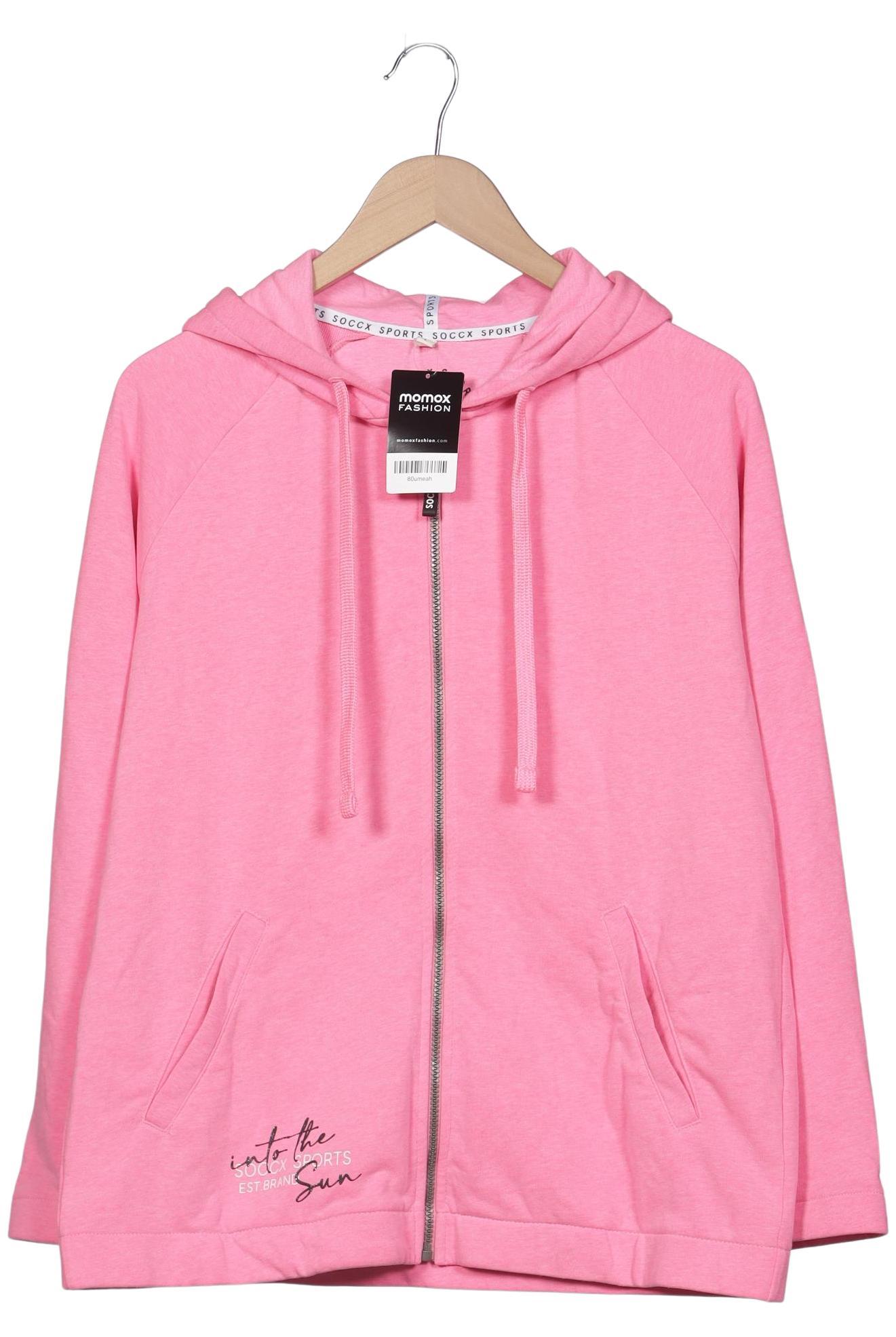 

Soccx Damen Kapuzenpullover, pink, Gr. 40