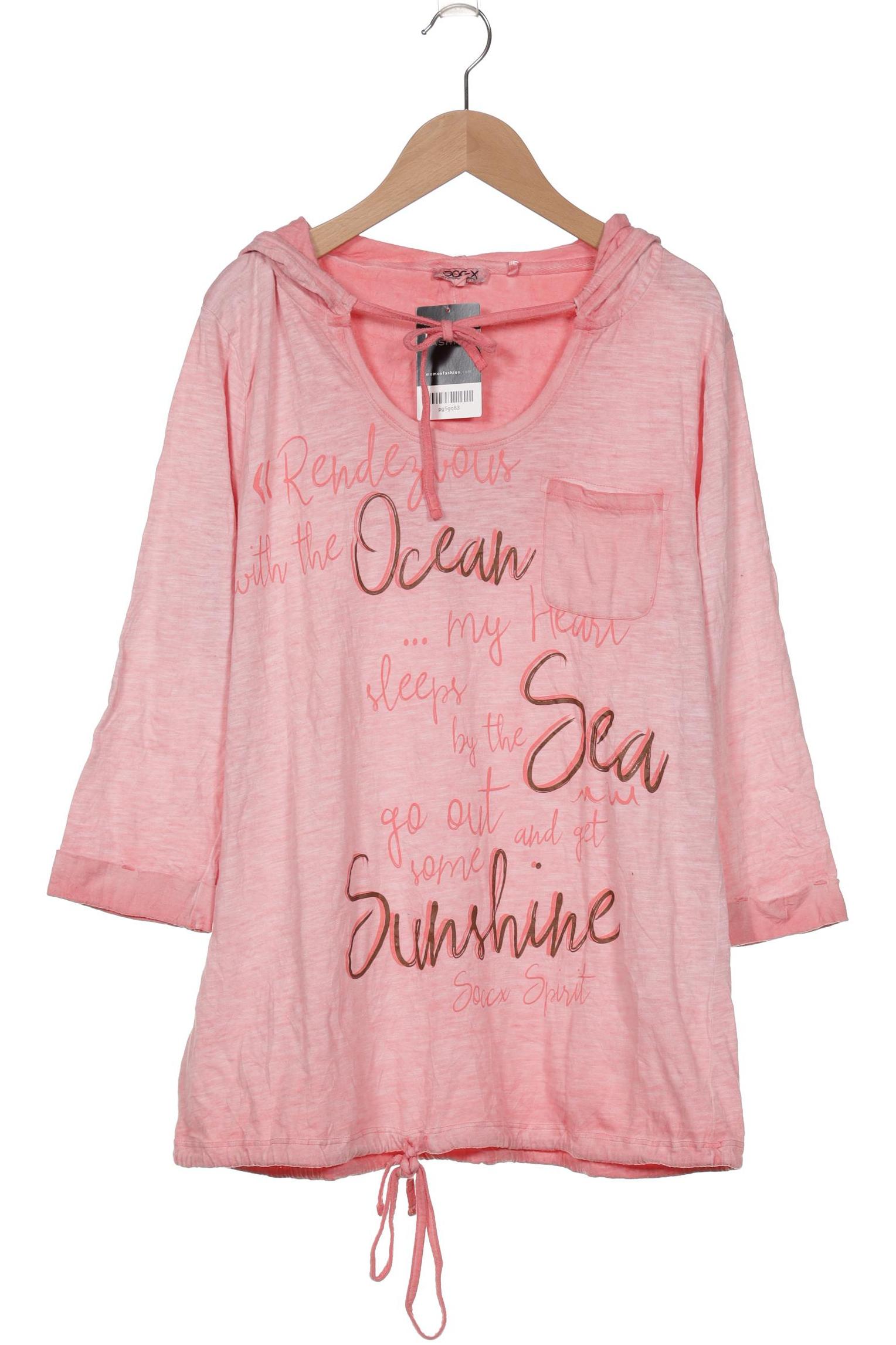 

Soccx Damen Kapuzenpullover, pink, Gr. 40