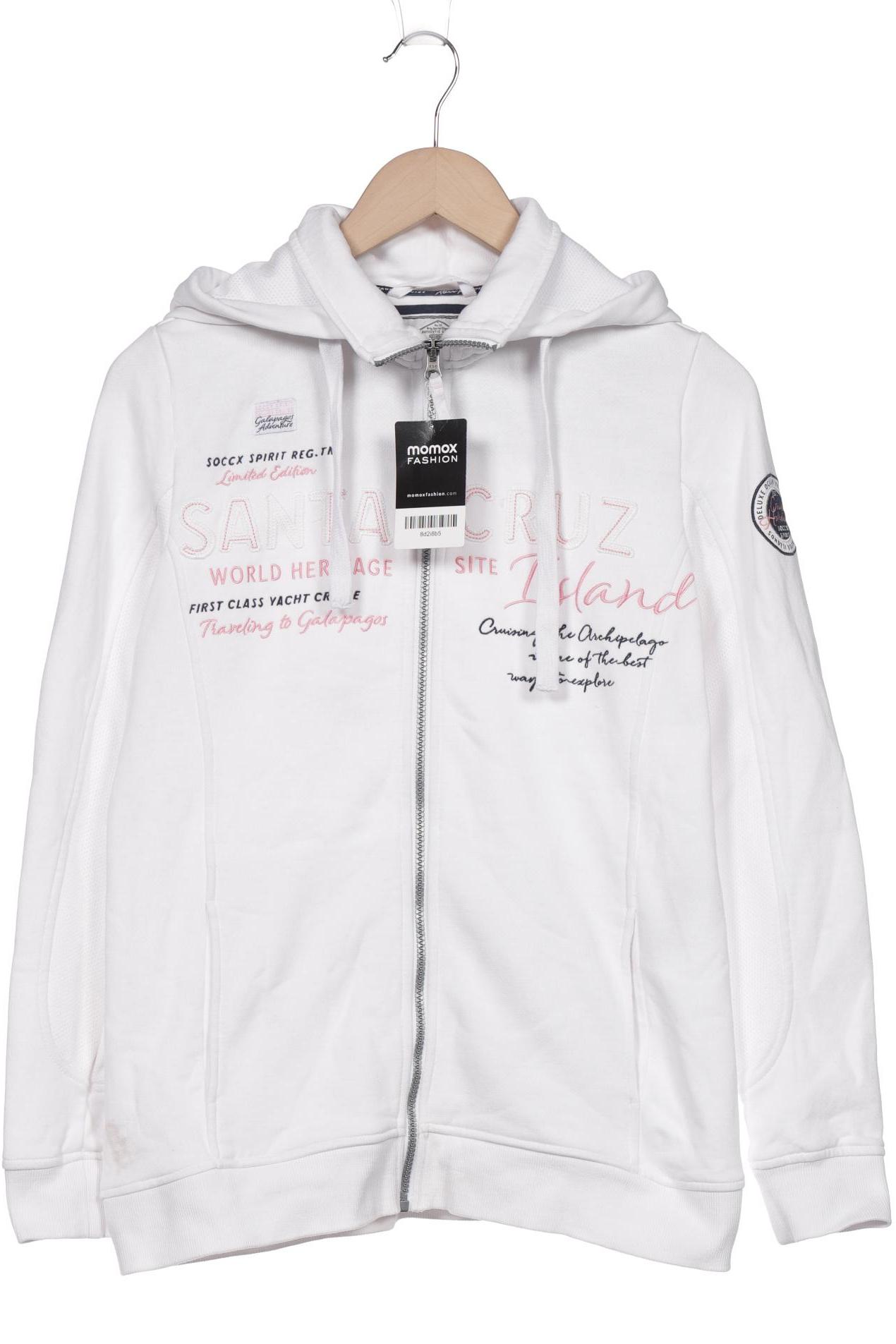 

SOCCX Damen Kapuzenpullover, weiß