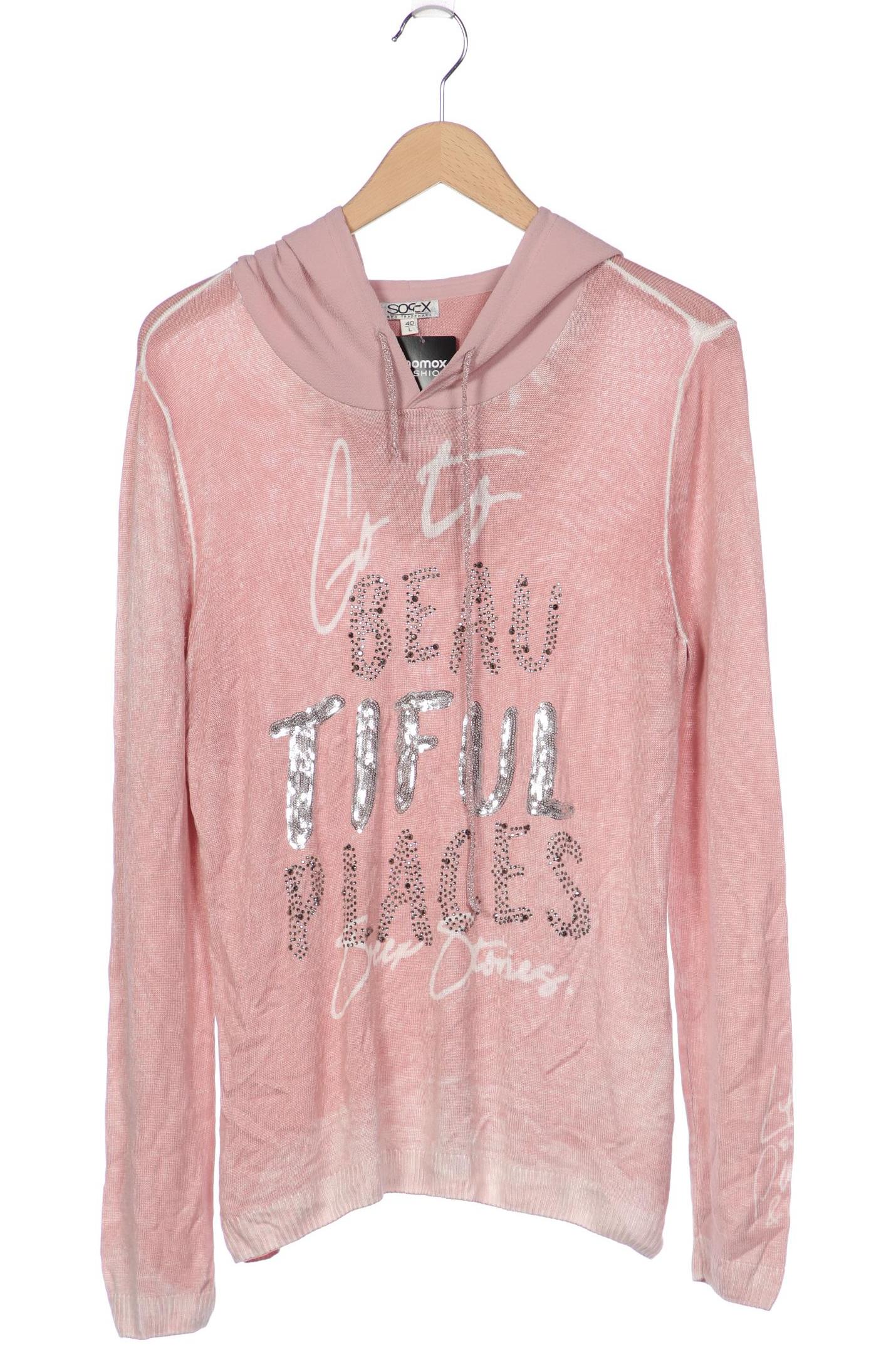

Soccx Damen Kapuzenpullover, pink, Gr. 40
