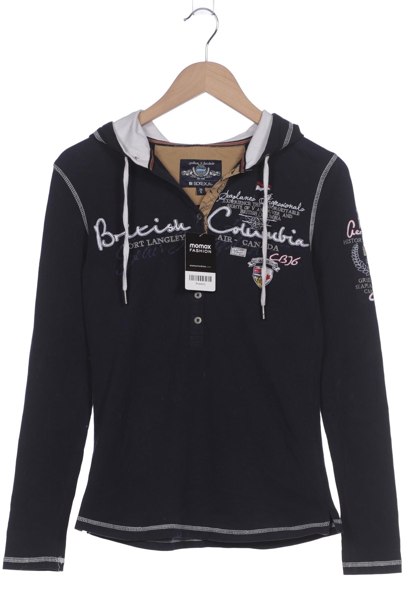 

Soccx Damen Kapuzenpullover, marineblau, Gr. 36