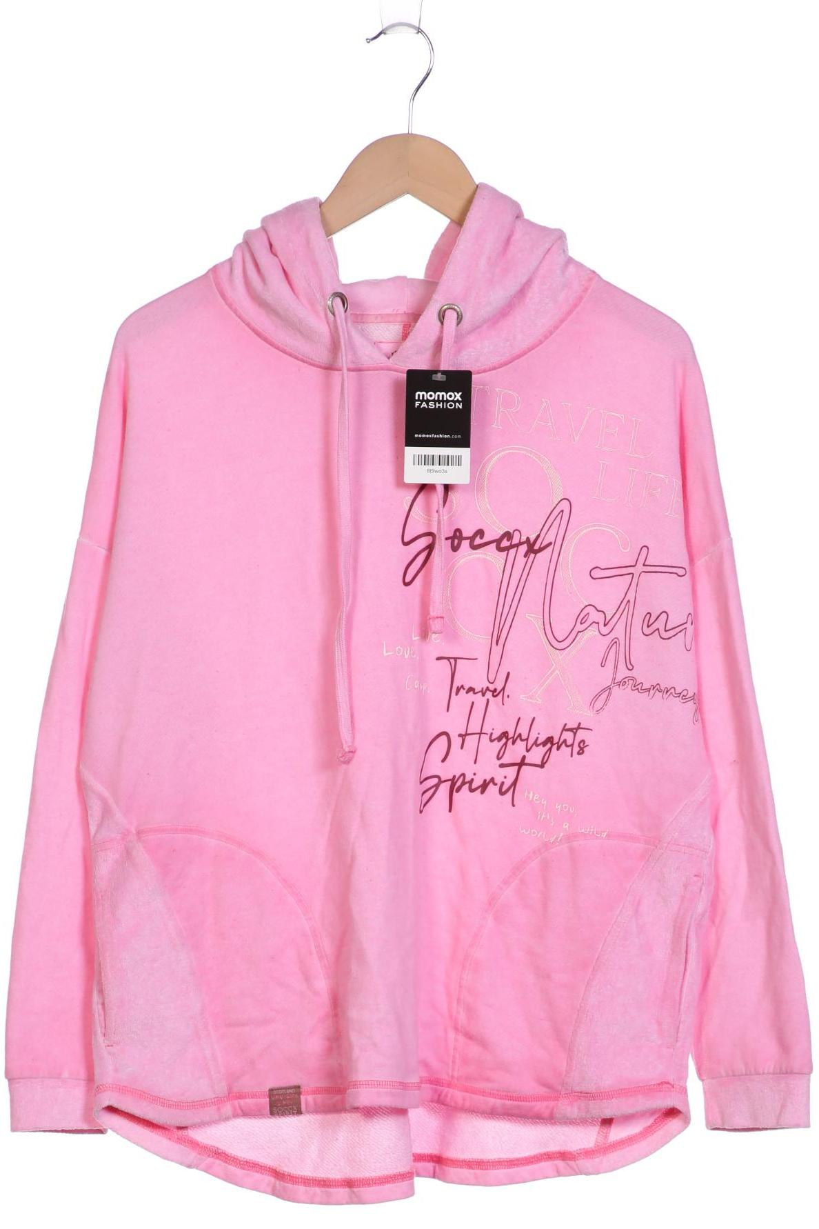 

SOCCX Damen Kapuzenpullover, pink