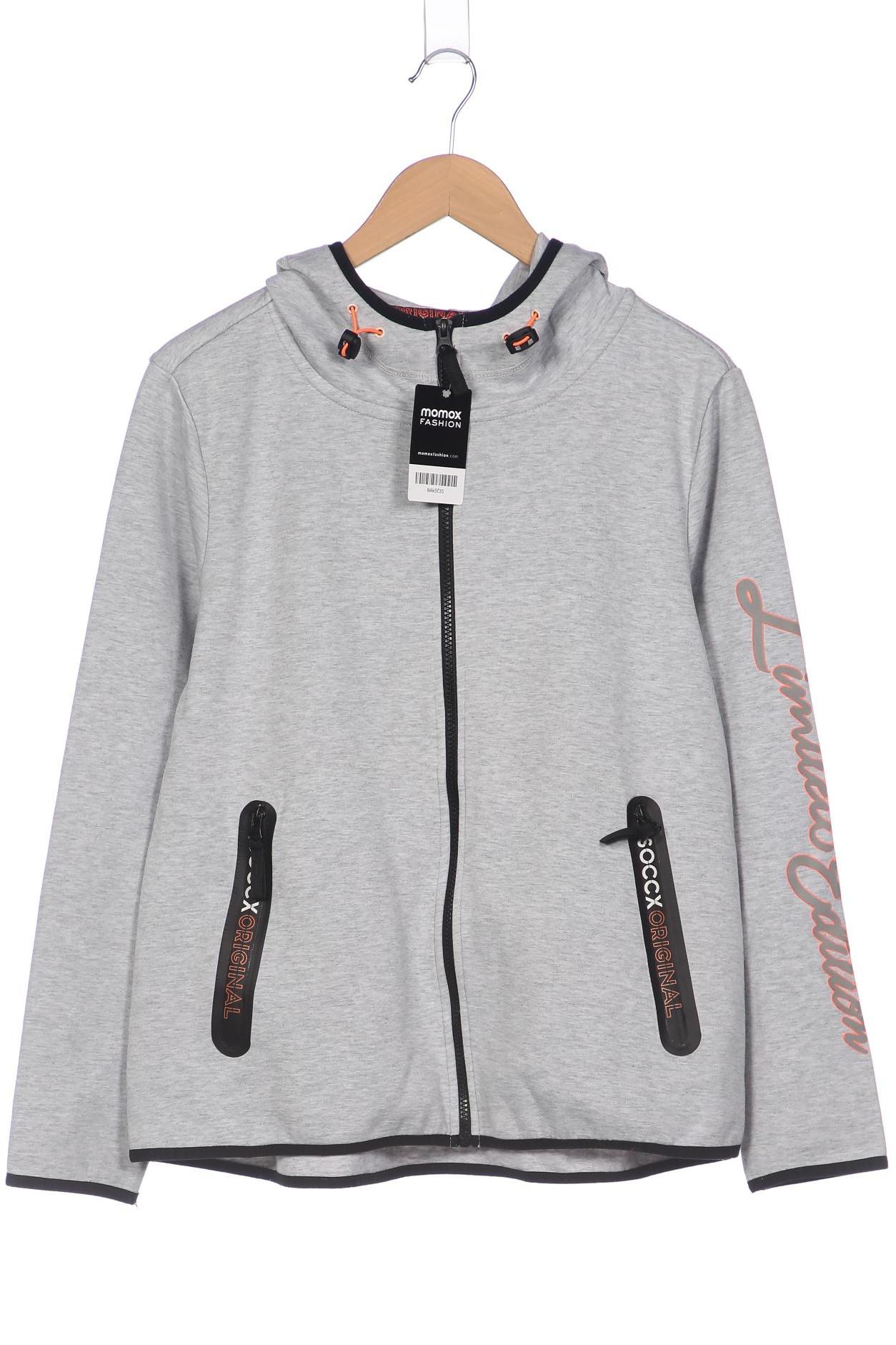 

Soccx Damen Kapuzenpullover, grau, Gr. 42
