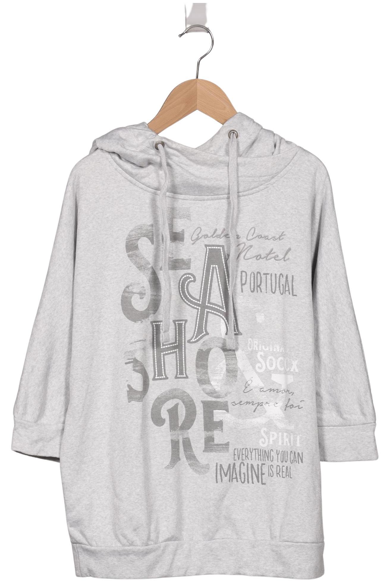 

Soccx Damen Kapuzenpullover, grau, Gr. 36