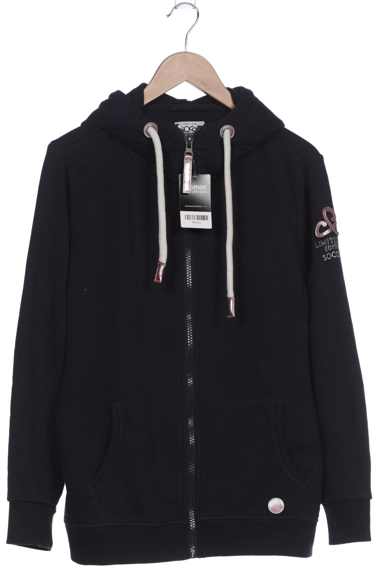 

Soccx Damen Kapuzenpullover, marineblau, Gr. 44